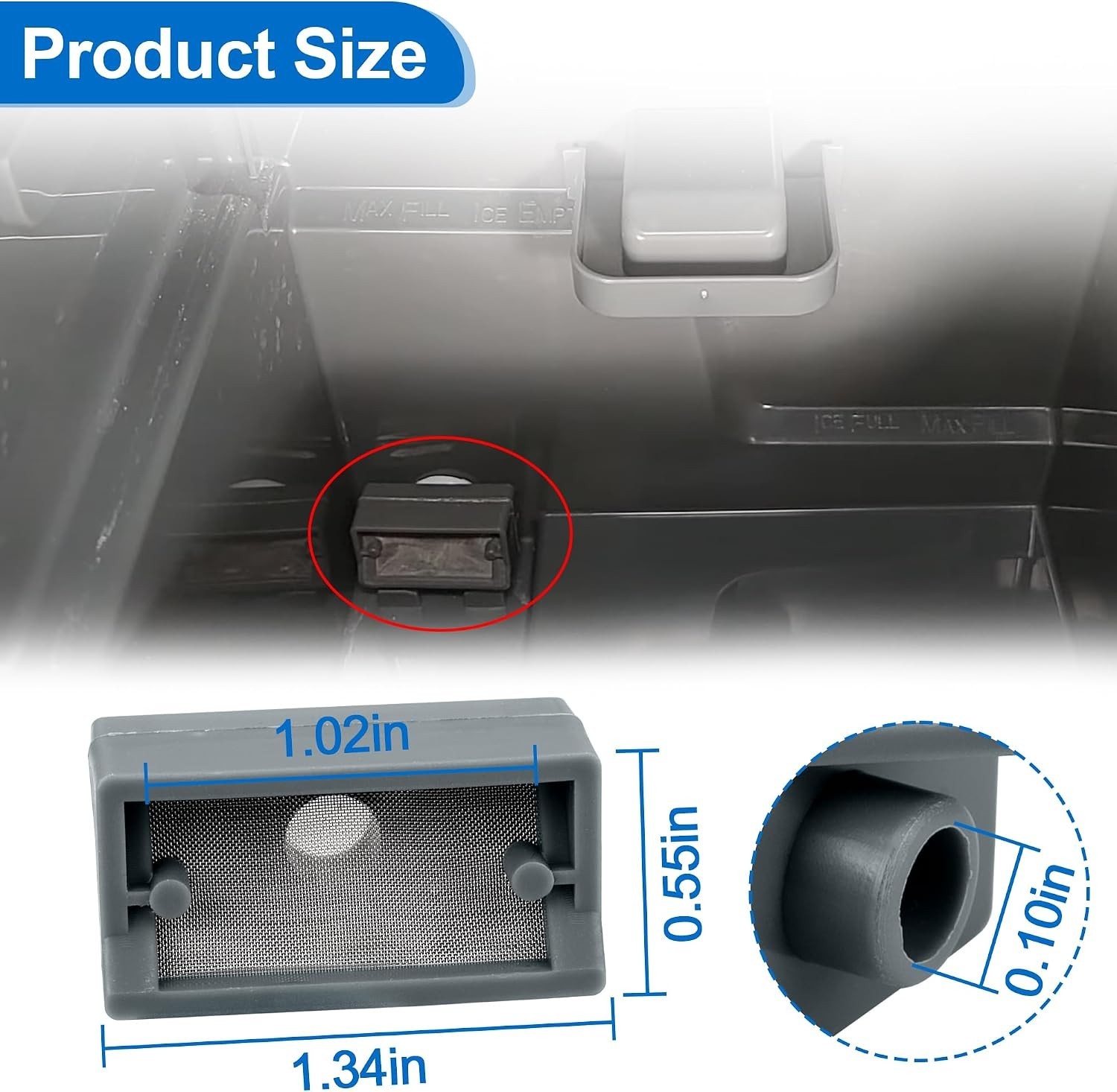 Ice Maker Filter Fit GE Profile Opal 2.0 Nugget 1.0 Countertop Water 2 Pack