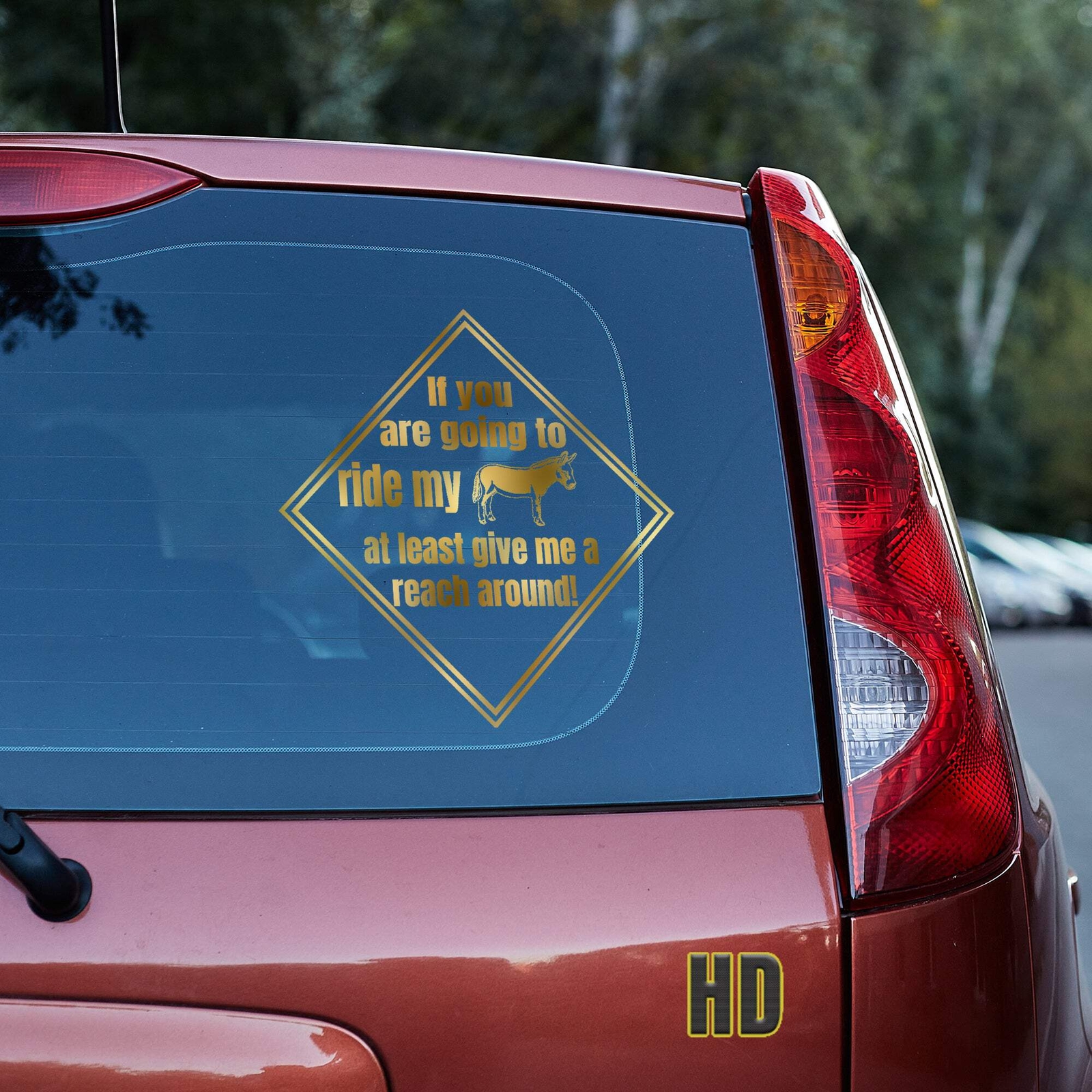 If you are going to ride my ass at least give me a reach around! Vinyl decal