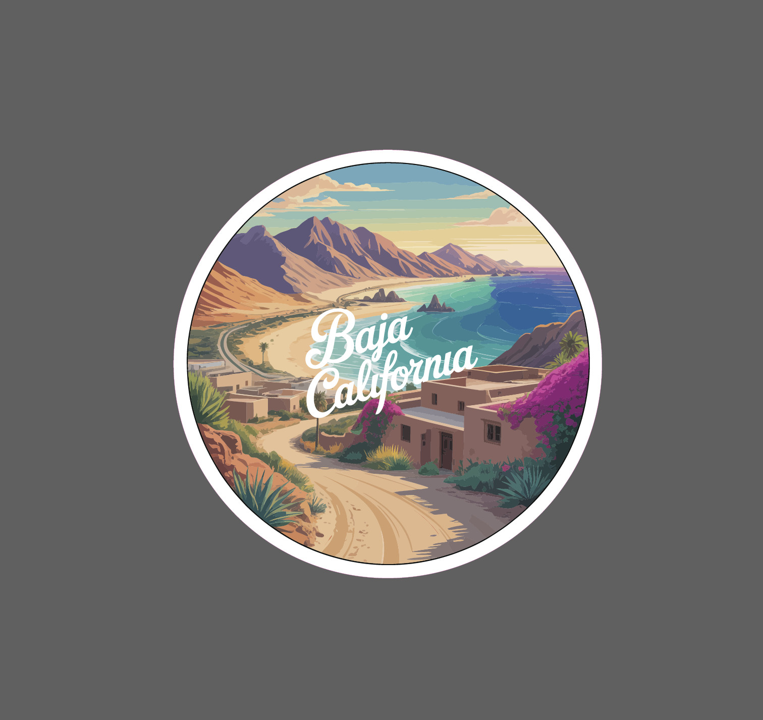 Baja California Sticker Beach Vacation Paradise Ocean Travel Gift Waterproof NEW