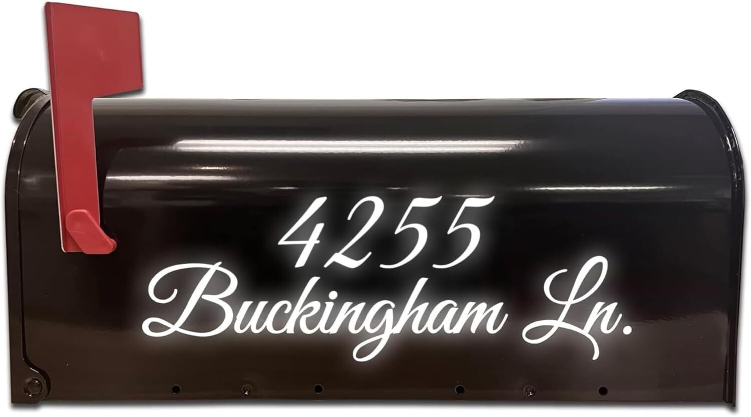 Mailbox Decals Custom Street Name and Address Set of Two Decals – CMB7