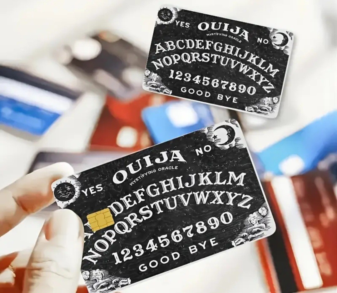 2 Ouiji Spirit Board Credit Card Skins Free Shipping US Seller