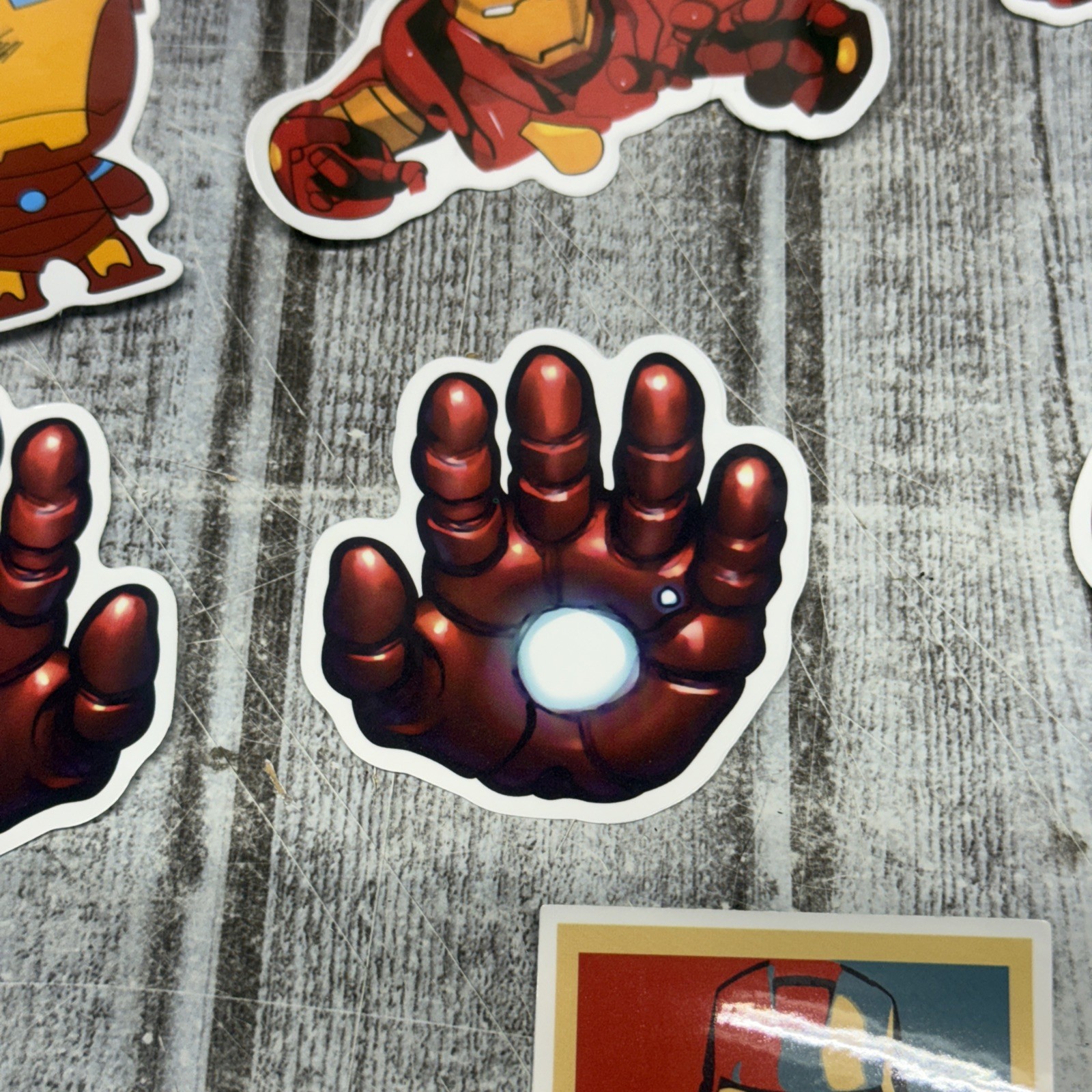 Ironman Sticker Lot Of 7 Water bottle Laptop Marvel Fun Artwork