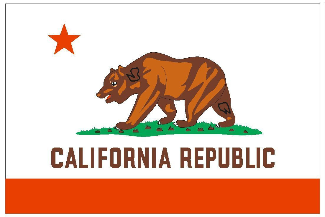 California Flag Sticker Decal F79
