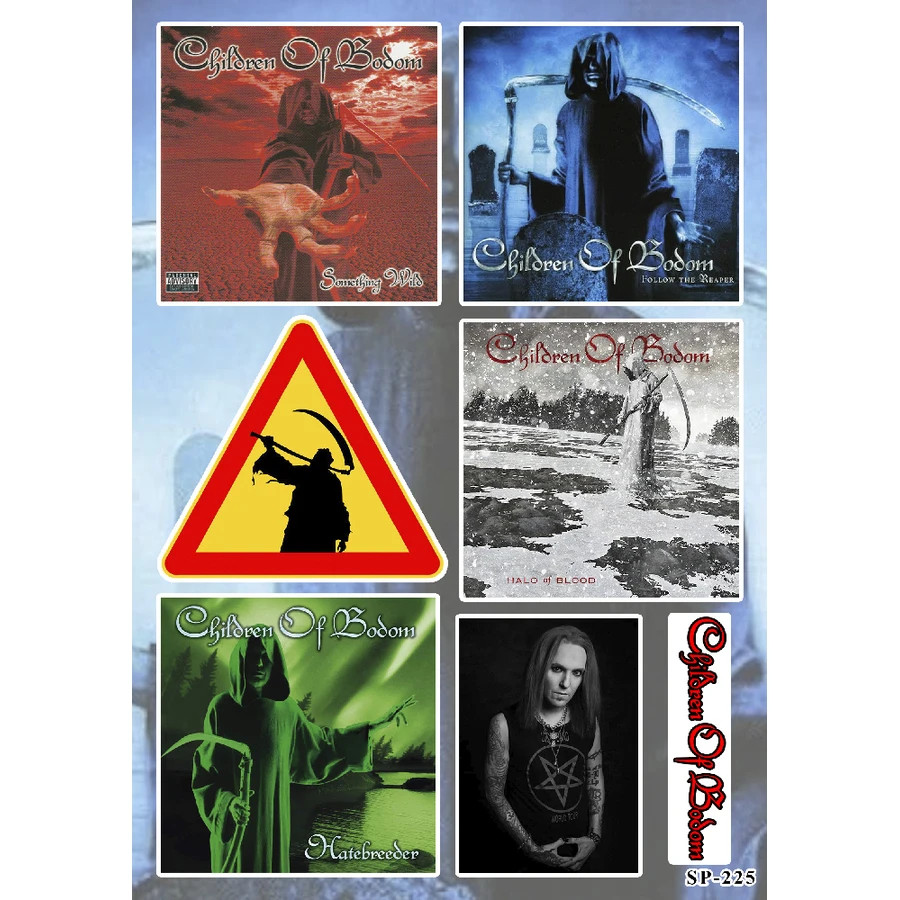 Children of Bodom Albums Sticker Pack | Follow The Reaper Hatebreeder Band Logo