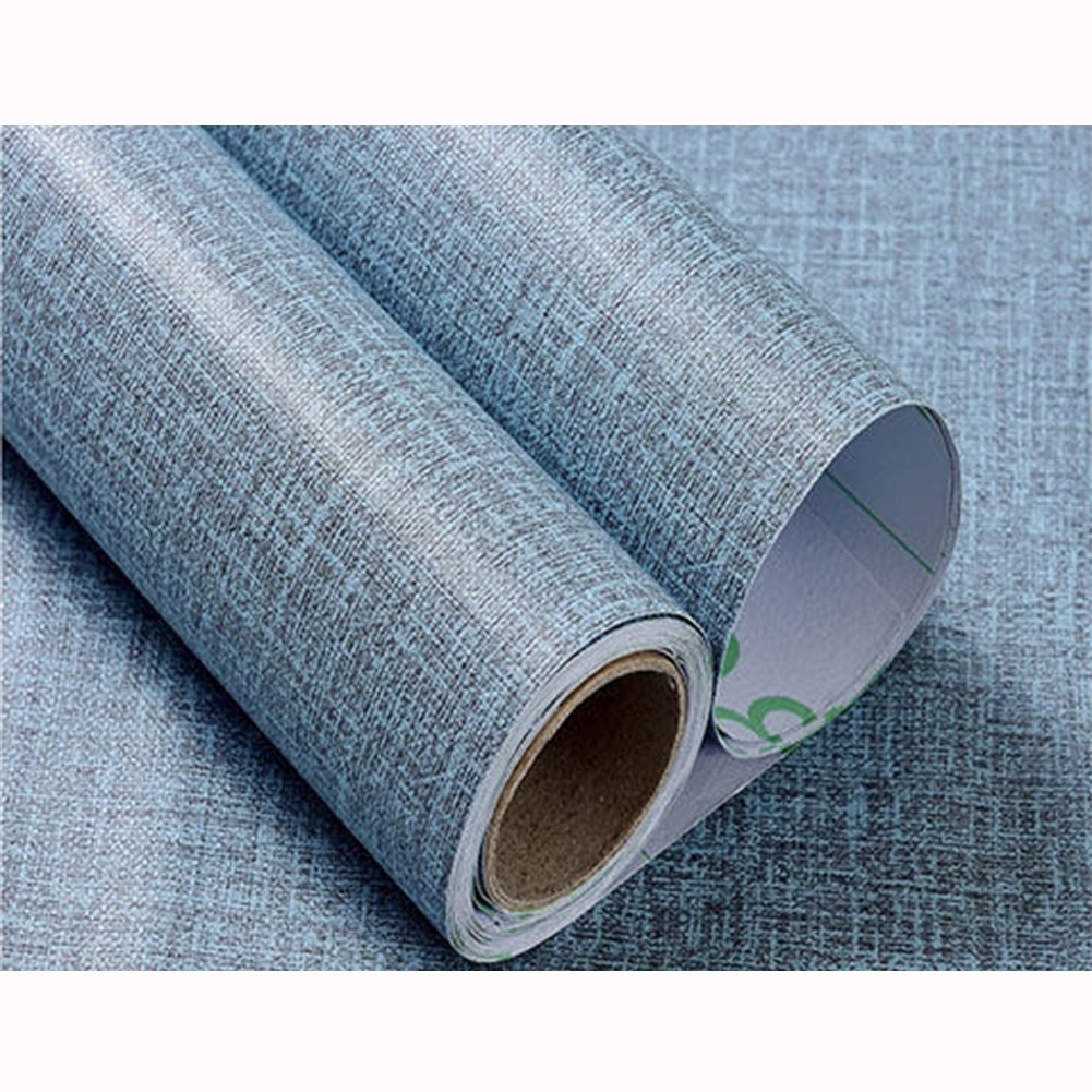 Effortless Decoration with Fade Resistant Pure Colour Linen Wall Decor Sticker