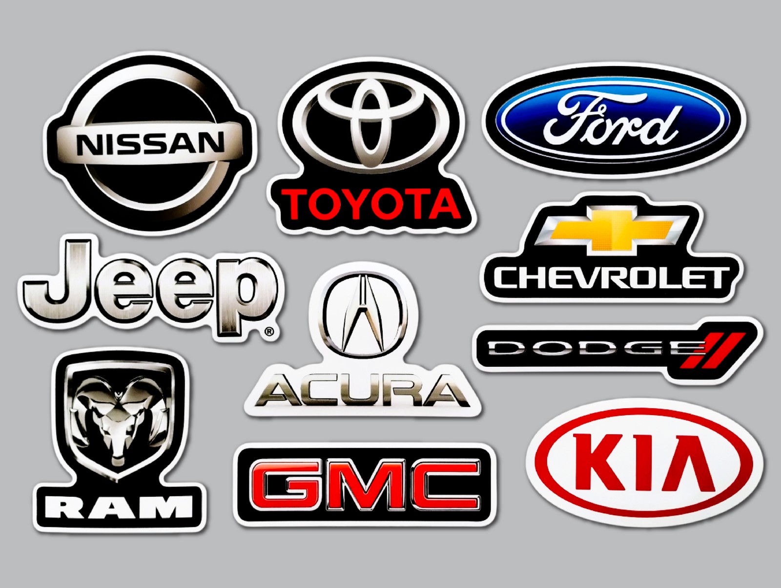 Car / Truck / SUV Vinyl Sticker Lot (10 Pack) SET 1 auto sports car muscle 4×4