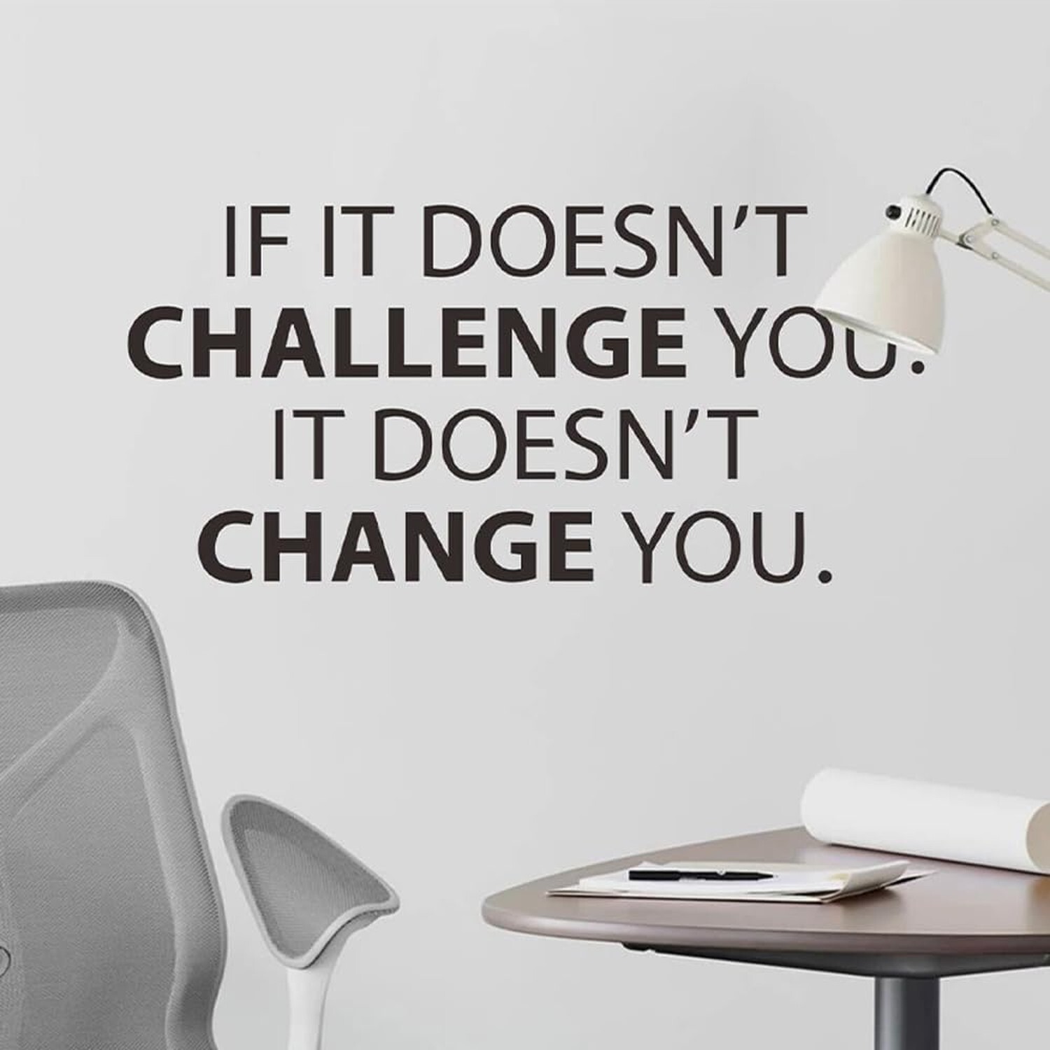 IF IT Doesn't Challenge You Wall Sticker Motivational Wall Decor Decoration D…