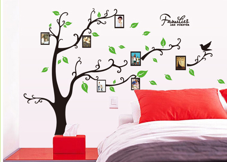 DIY Removable Vinyl Wall Decal Family picture frame tree Sticker Home Decor