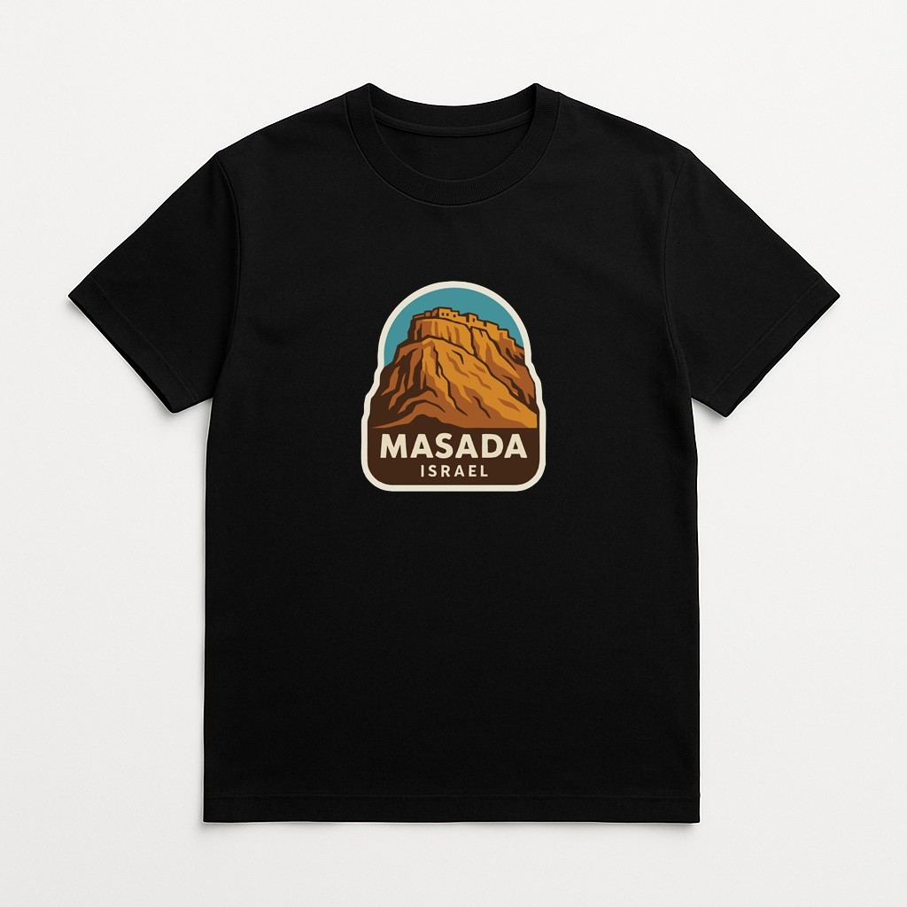 Masada Israel Iron On Heat Transfer Vinyl HTV Die-Cut Symbolic Landmark Design