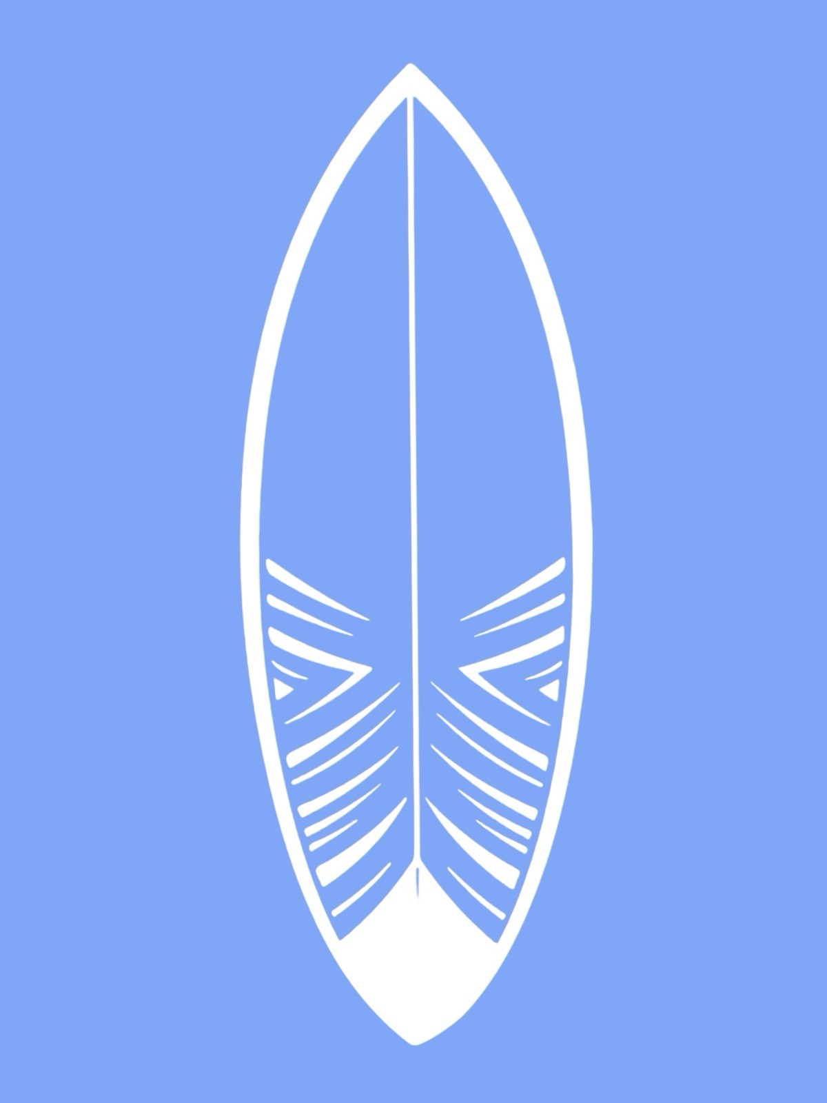 Surfboard Vinyl Decal for car Windows Laptops Any Smooth Surface design #10
