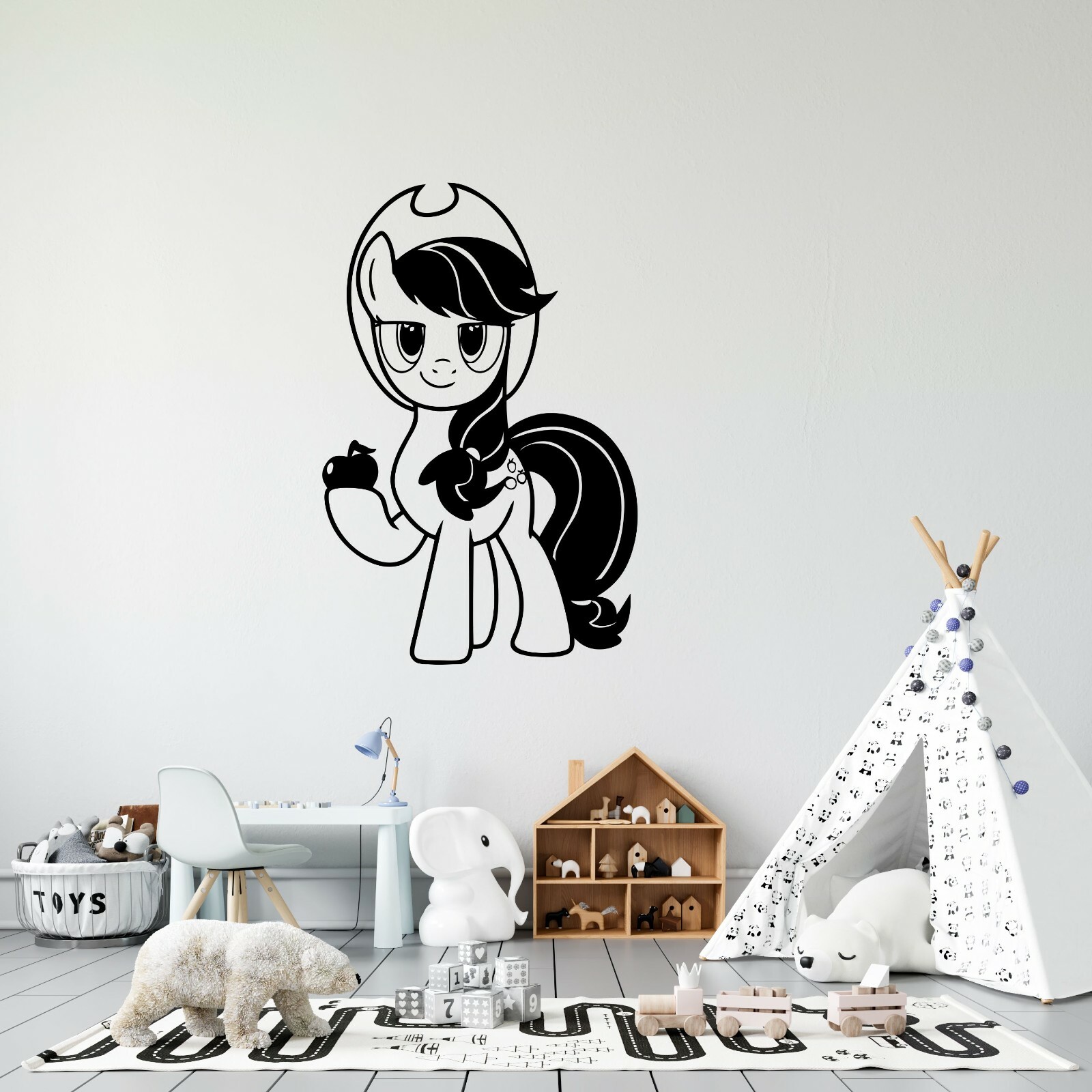 Applejack Element Honesty My Little Pony Design Vinyl Home Wall Decoration 20×25