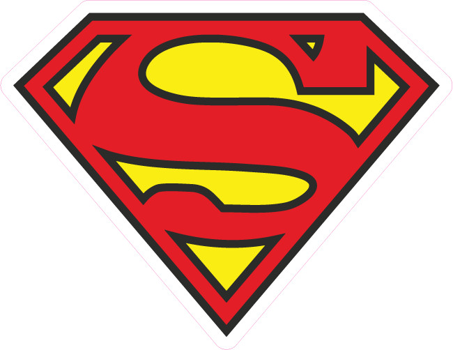 Superman Logo Vinyl Sticker – Premium Quality, Multiple Sizes, Car & Laptop Déco