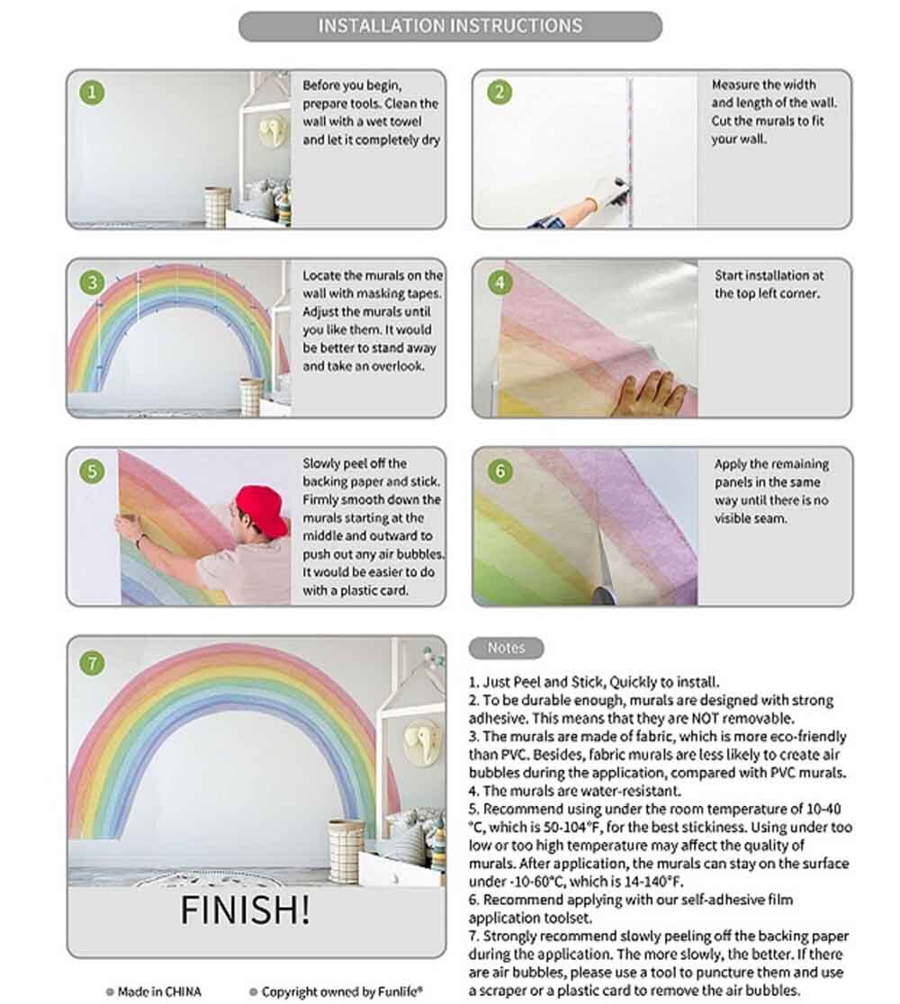Self Adhesive Giant Prickly Pear Cactus Wall Stickers 93.70" x 92.52"