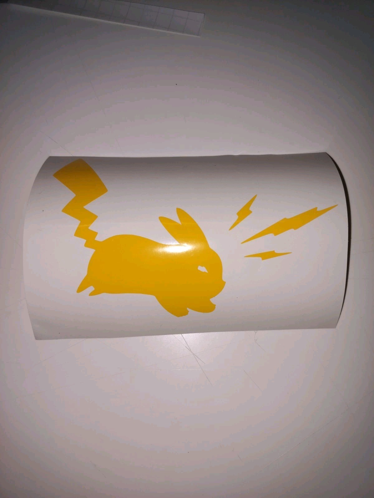 Pokemon Pikachu With Bolts Vinyl Decal, Yellow, Waterproof, 4×6