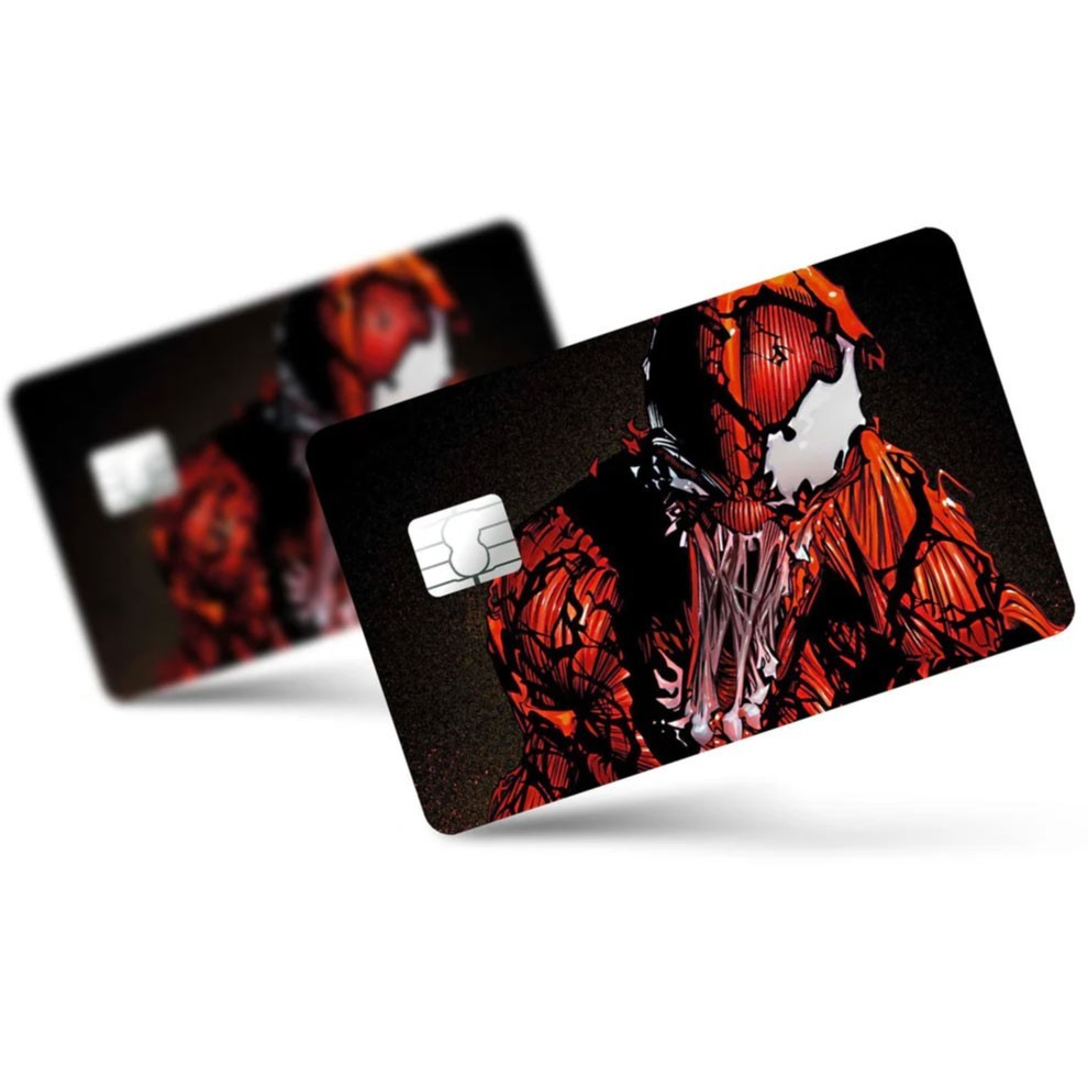 4 Pack Venom Credit Card Skin Symbiote Marvel Spider Decal Set Debit ATM Sticker