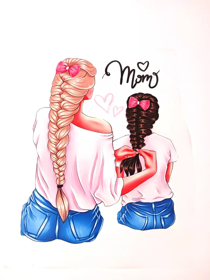Supper Mom Sublimations Iron Stickers For T-shirt Hoodies Jackets (3 Pack)