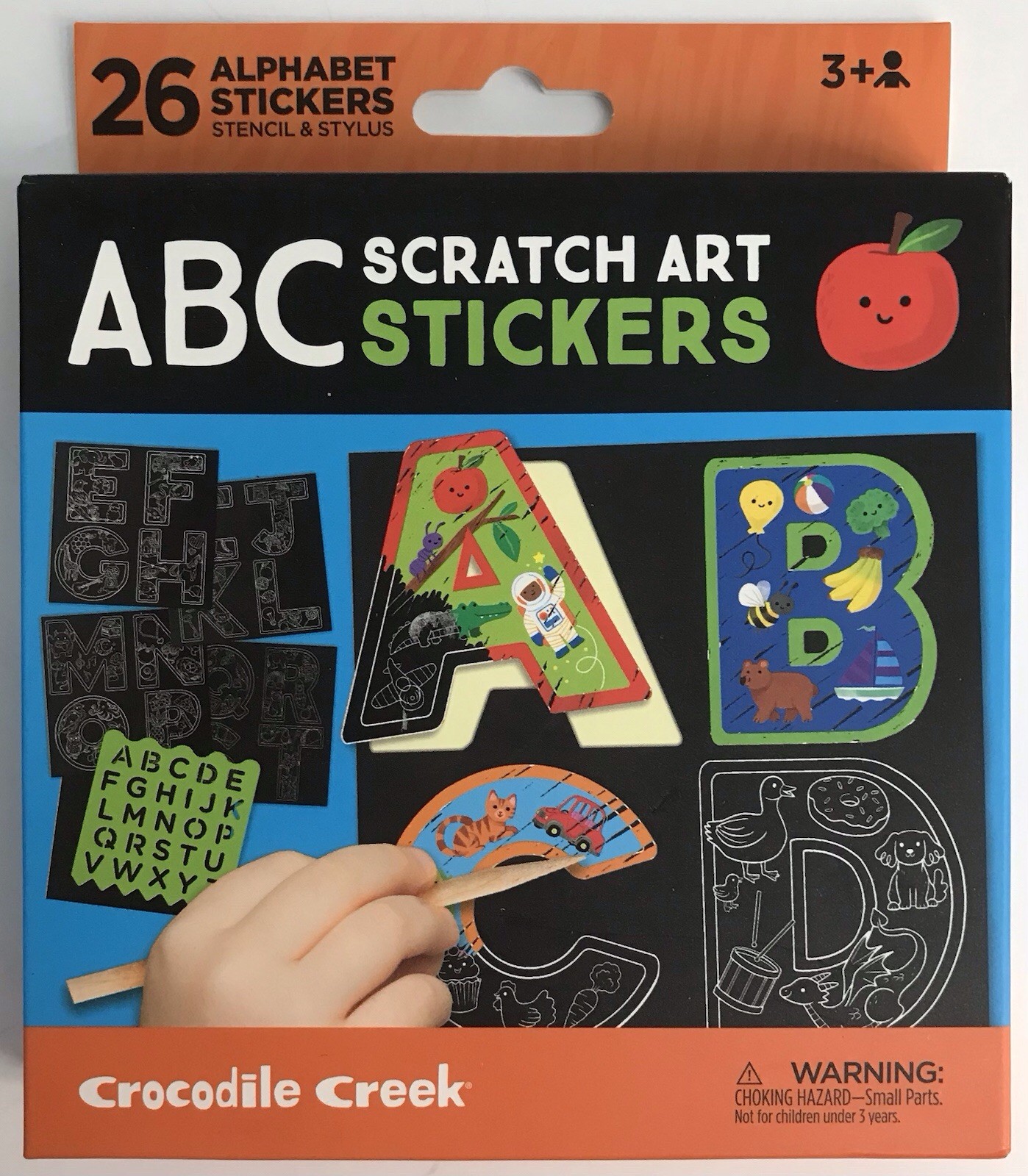 Crocodile Hunter ABC Scratch Art Sticker x 2 & 123 Scratch Art Stickers x 2 NEW