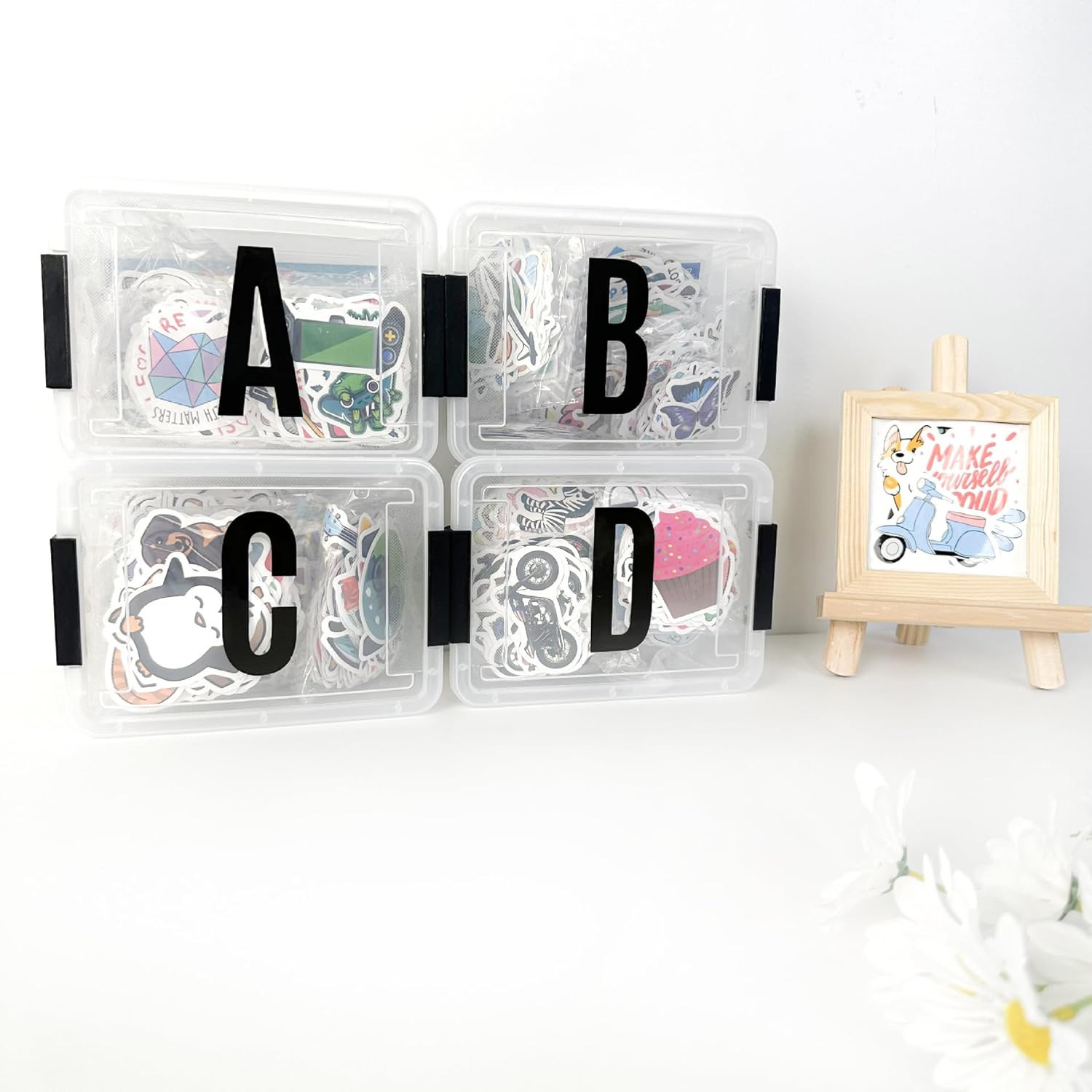 9 Sheets Self Adhesive Vinyl Letters Numbers Kit, Mailbox Numbers Sticker for Ma