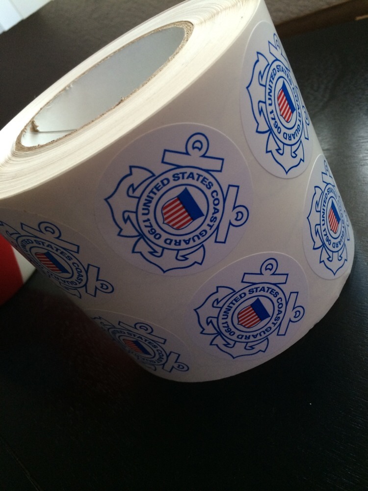 Round Coast Guard Sticker