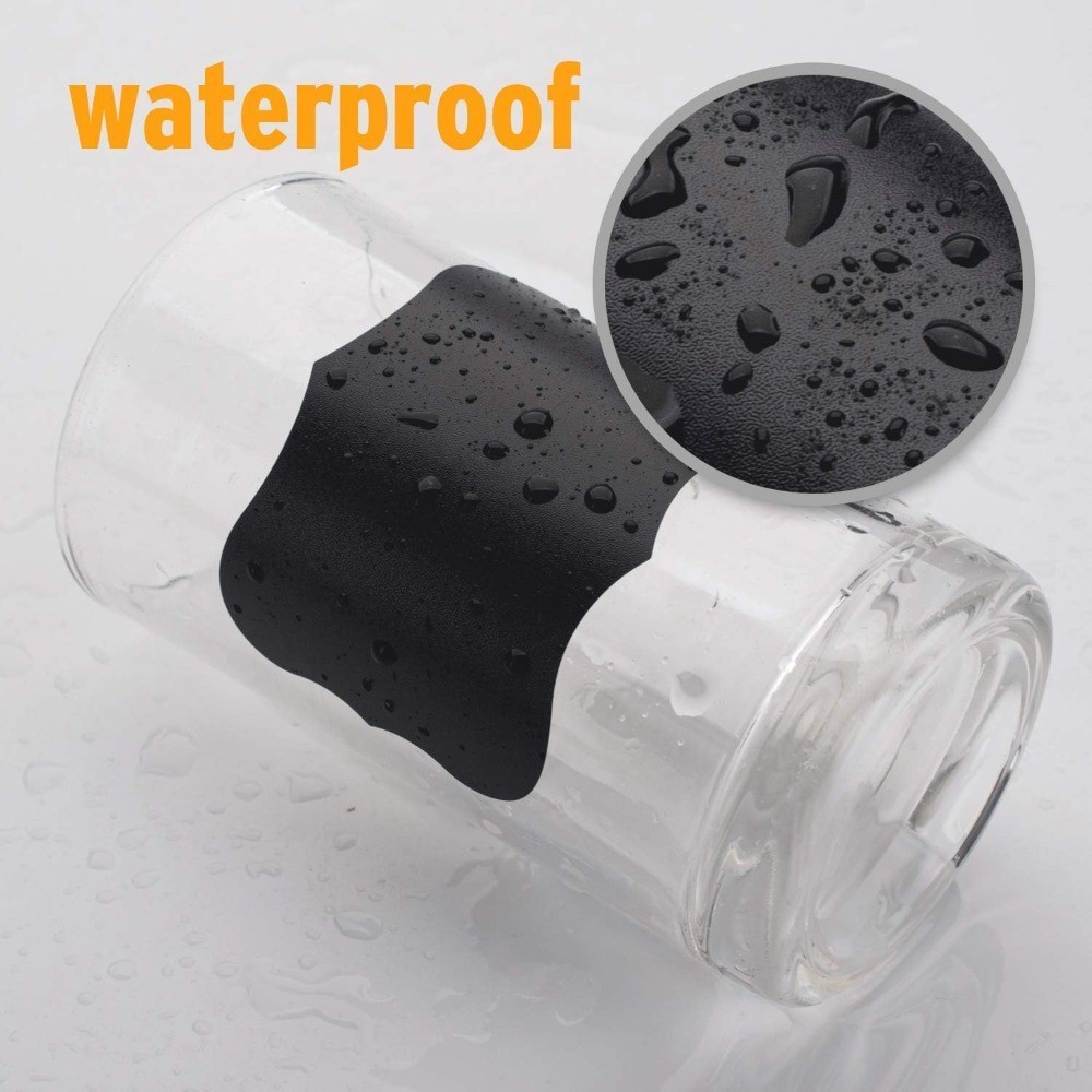 Waterproof Reusable Blackboard Stickers Chalkboard Labels 180pcs with Liquid