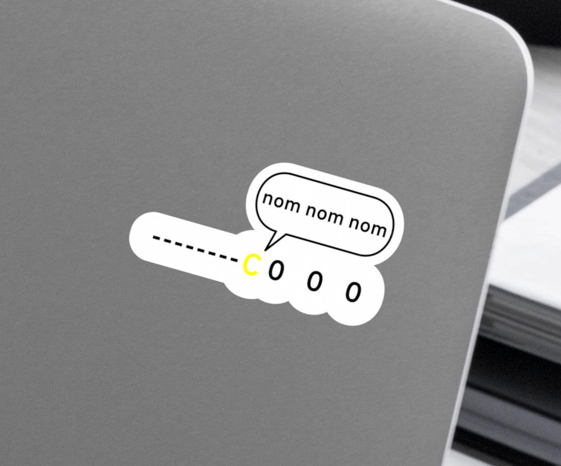 Arch Linux Pacman Nom Sticker