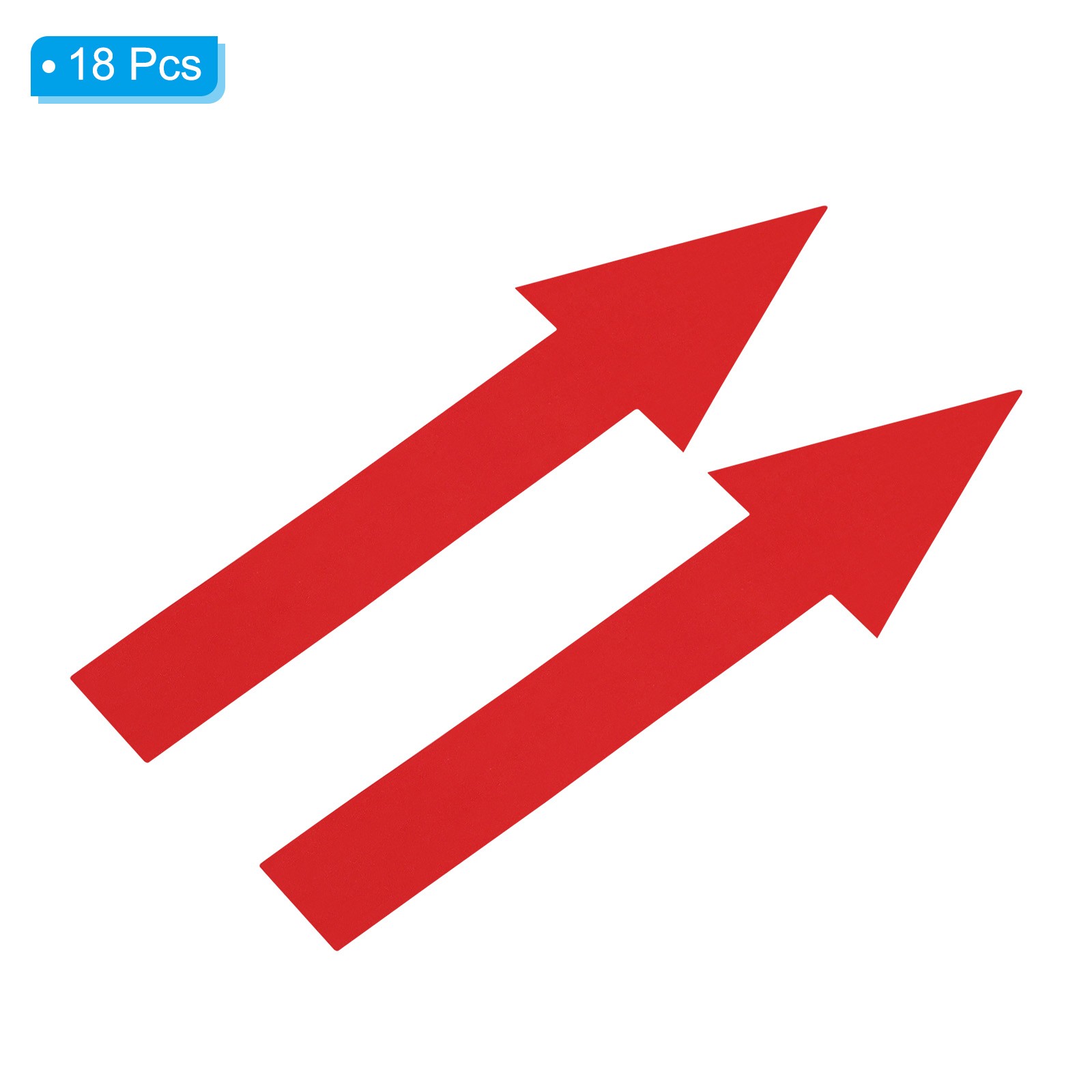 Directional Arrow Sticker 18 Pack Removable Self Adhesive Waterproof Red