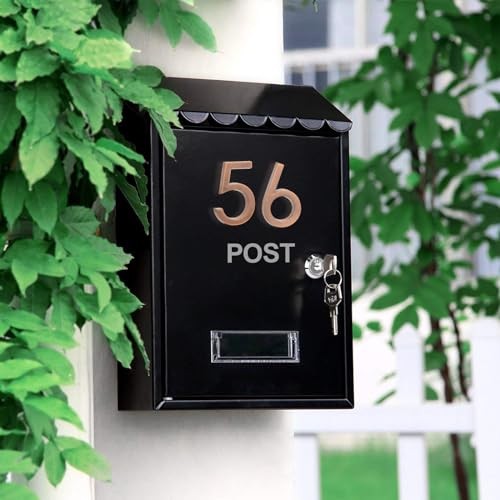 Self Adhesive Mailbox Numbers,Door Address Number Stickers for Office Bronze