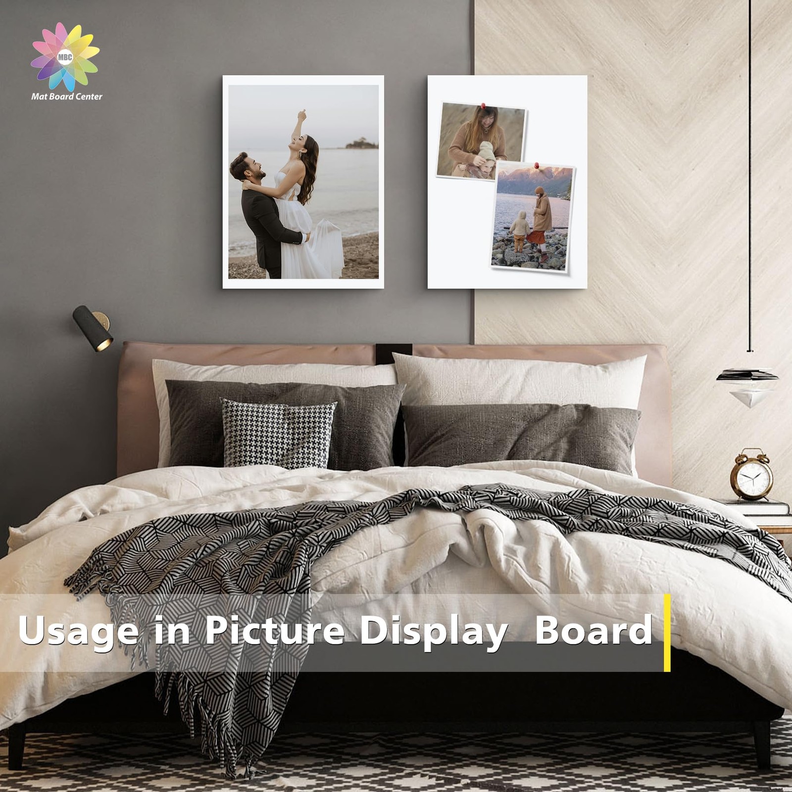 Mat Board Center Premium White Foam Core – 12×16 Inches, 12×16,