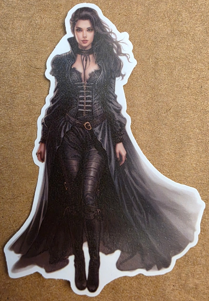 Halloween Sticker Girl Witch Vampire Ghost Gothic Steampunk Punk Emo Anime Manga