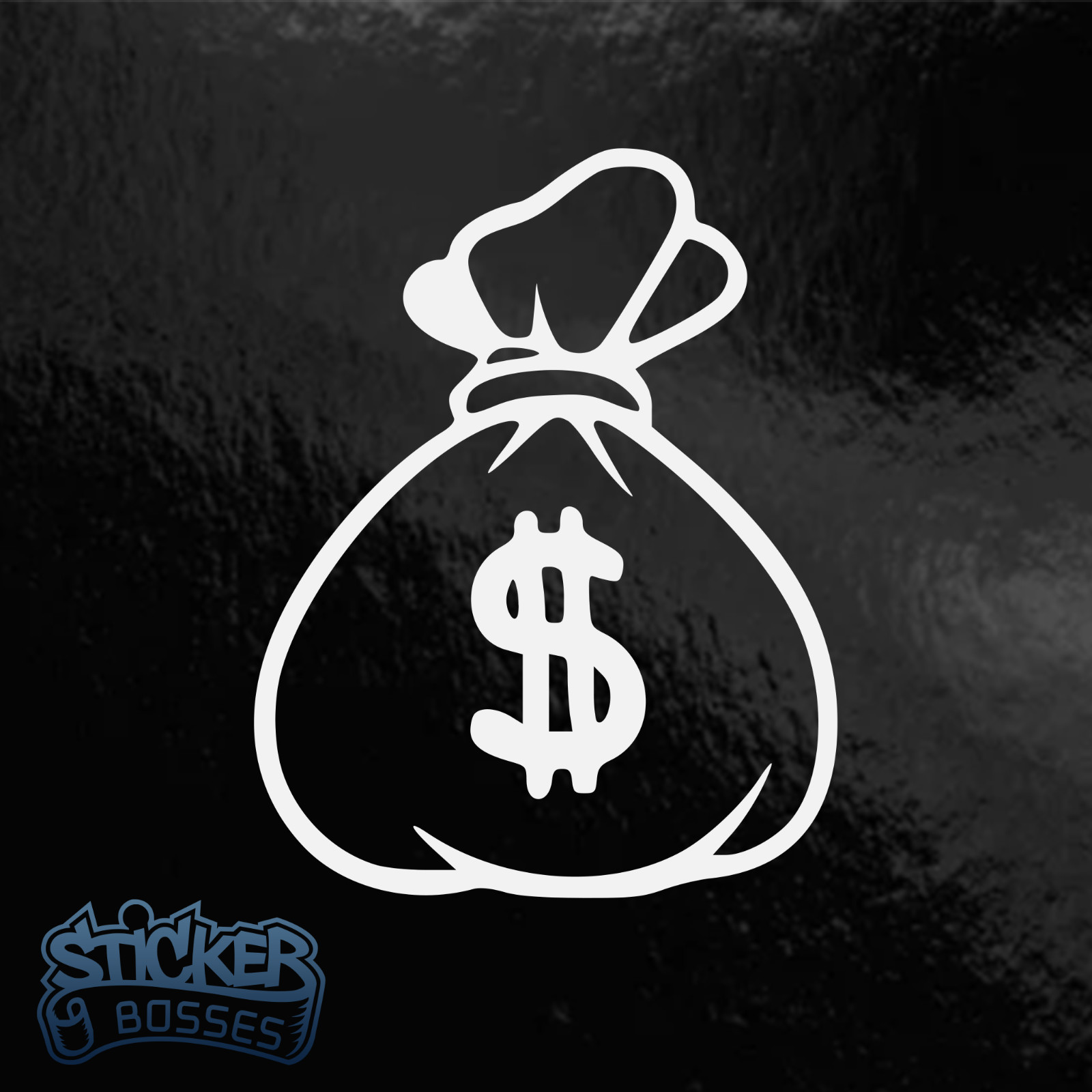 Money Bag Dollar Sign Vinyl Decal Sticker Car Laptop Hustler