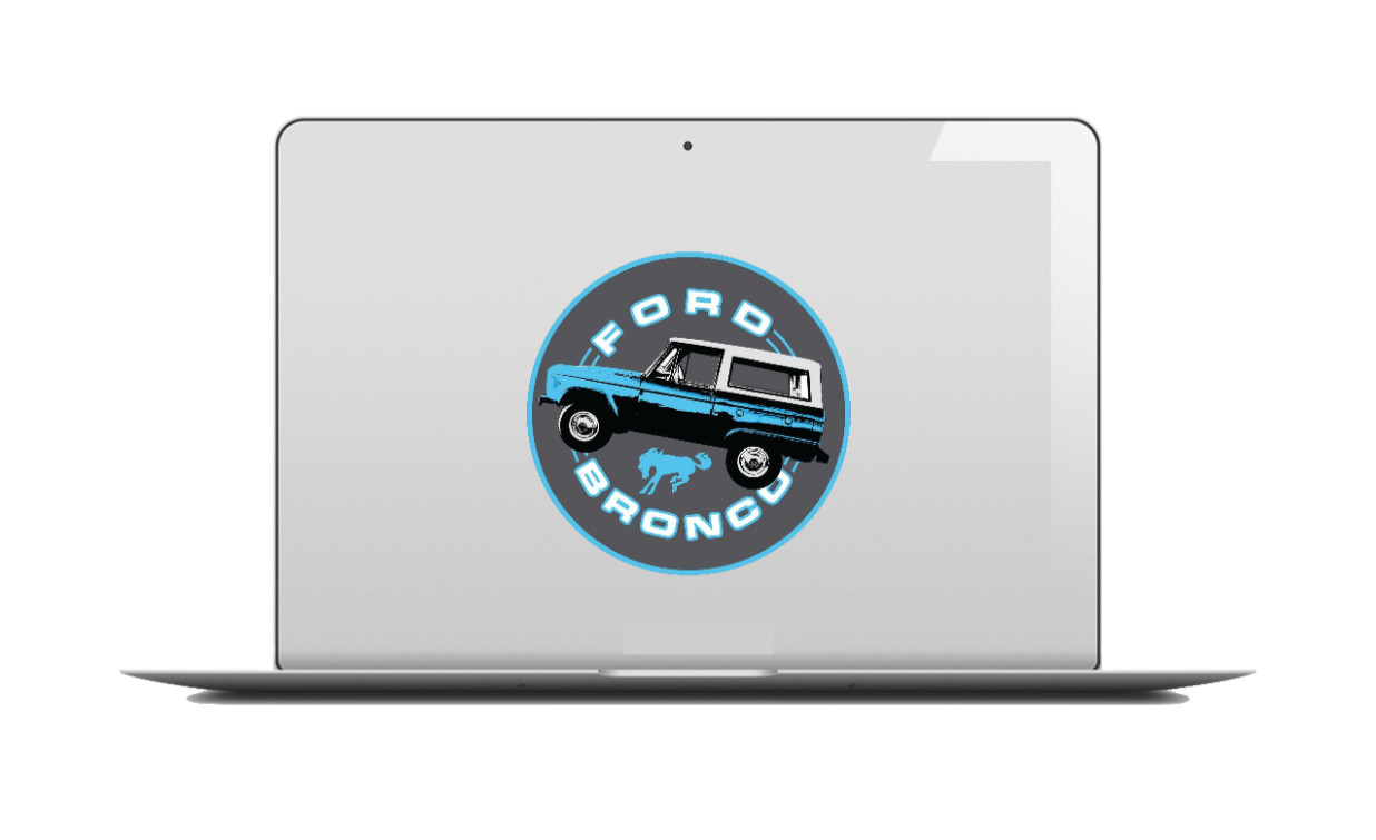 Car Classics "Ford Bronco" – 4" Vinyl Decal Sticker Handcrafted Car Truck 2025-2