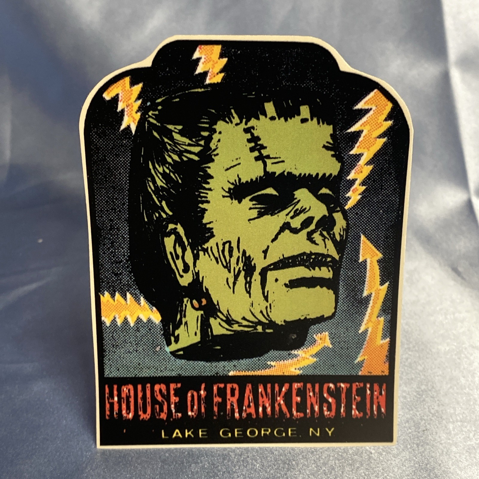 HOUSE OF FRANKENSTEIN WAX MUSEUM Gift Shop Souvenir Decal ARLON Lake George NY