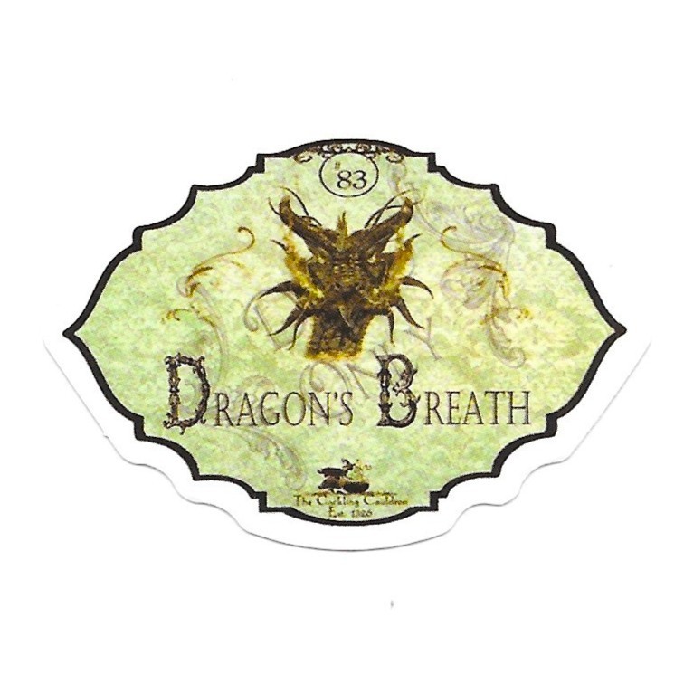 Dragons Breath Potion Sticker Vinyl Die Cut Scrapbook Journal Fantasy Decal Goth