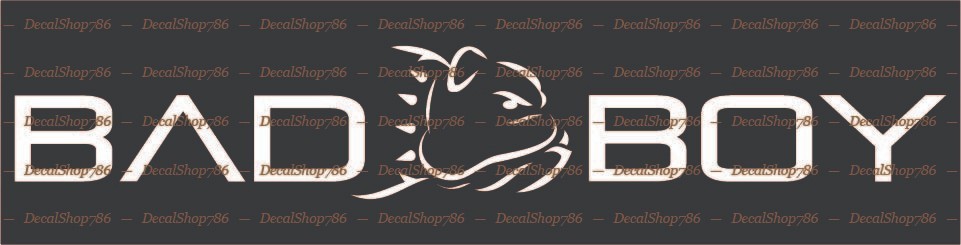 BAD BOY Heavy Equipment – Cars/SUV/Truck Vinyl Die-Cut Peel N' Stick Decals