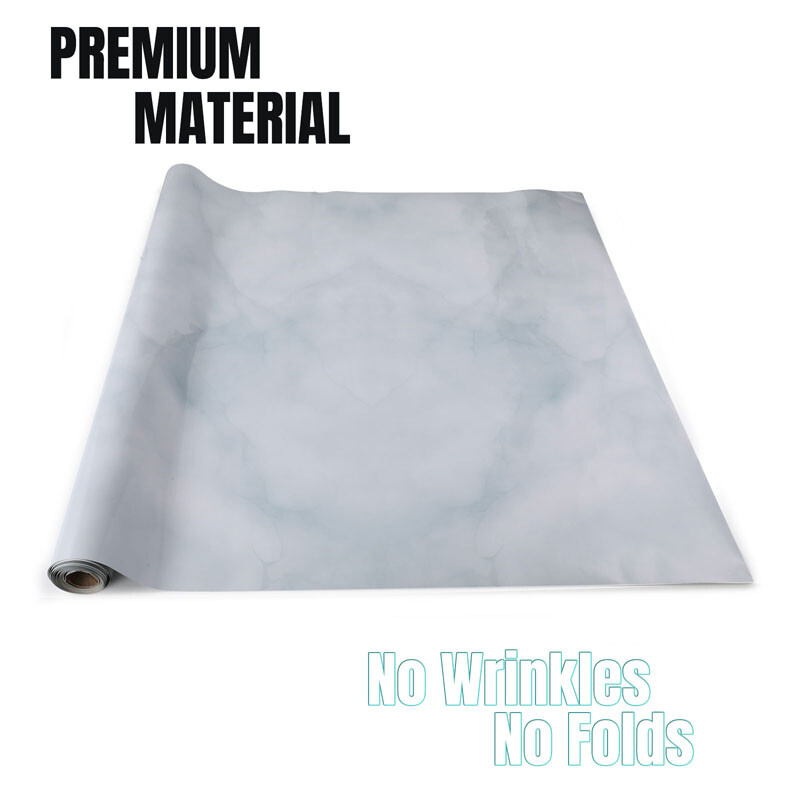 10ft Self Adhesive Wallpaper Roll Marble Paper Peel & Stick Kitchen Countertop