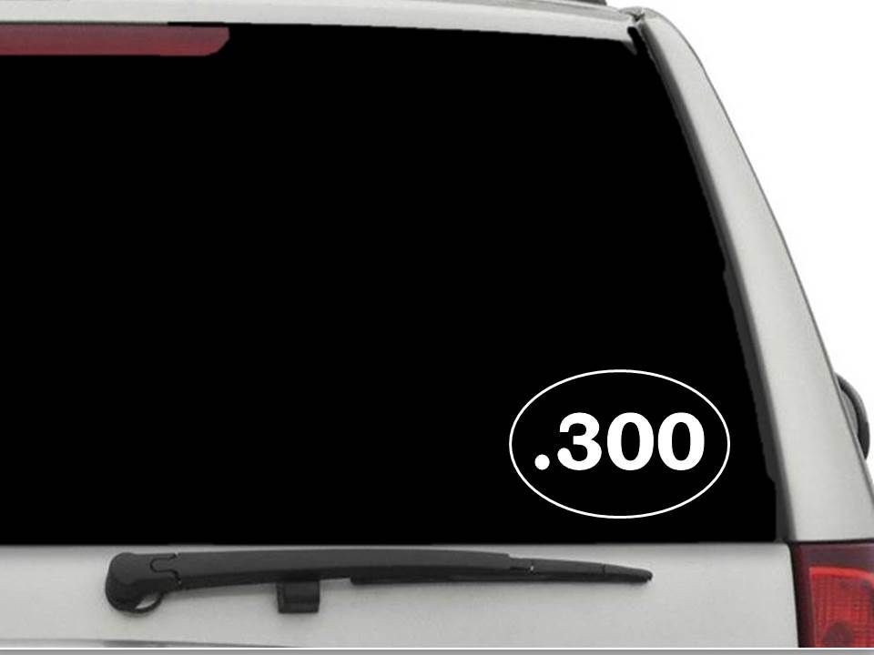 300 Oval Sticker Decal FREE SHIPPING Car Truck Window CW2974