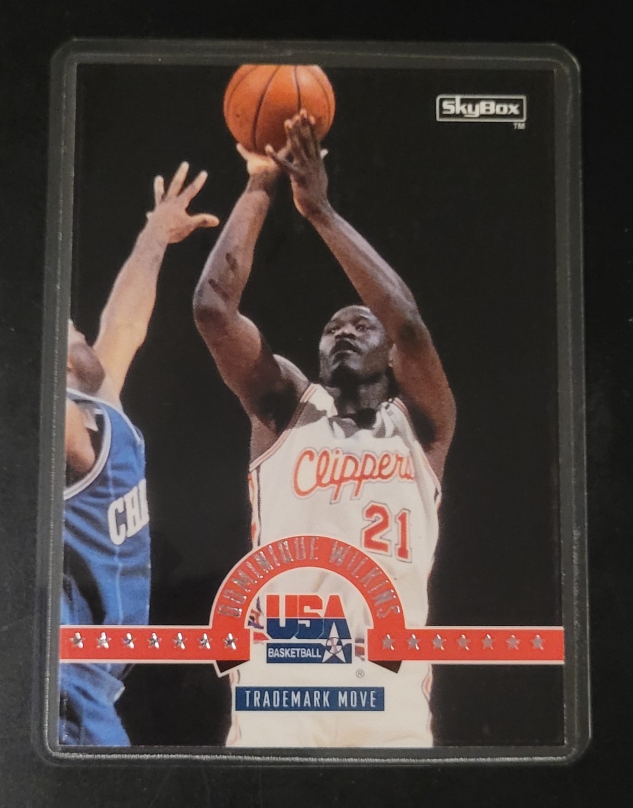 Dominique Wilkins Basketball Card HOF Fridge/Locker/Cabinet Laminated Magnet