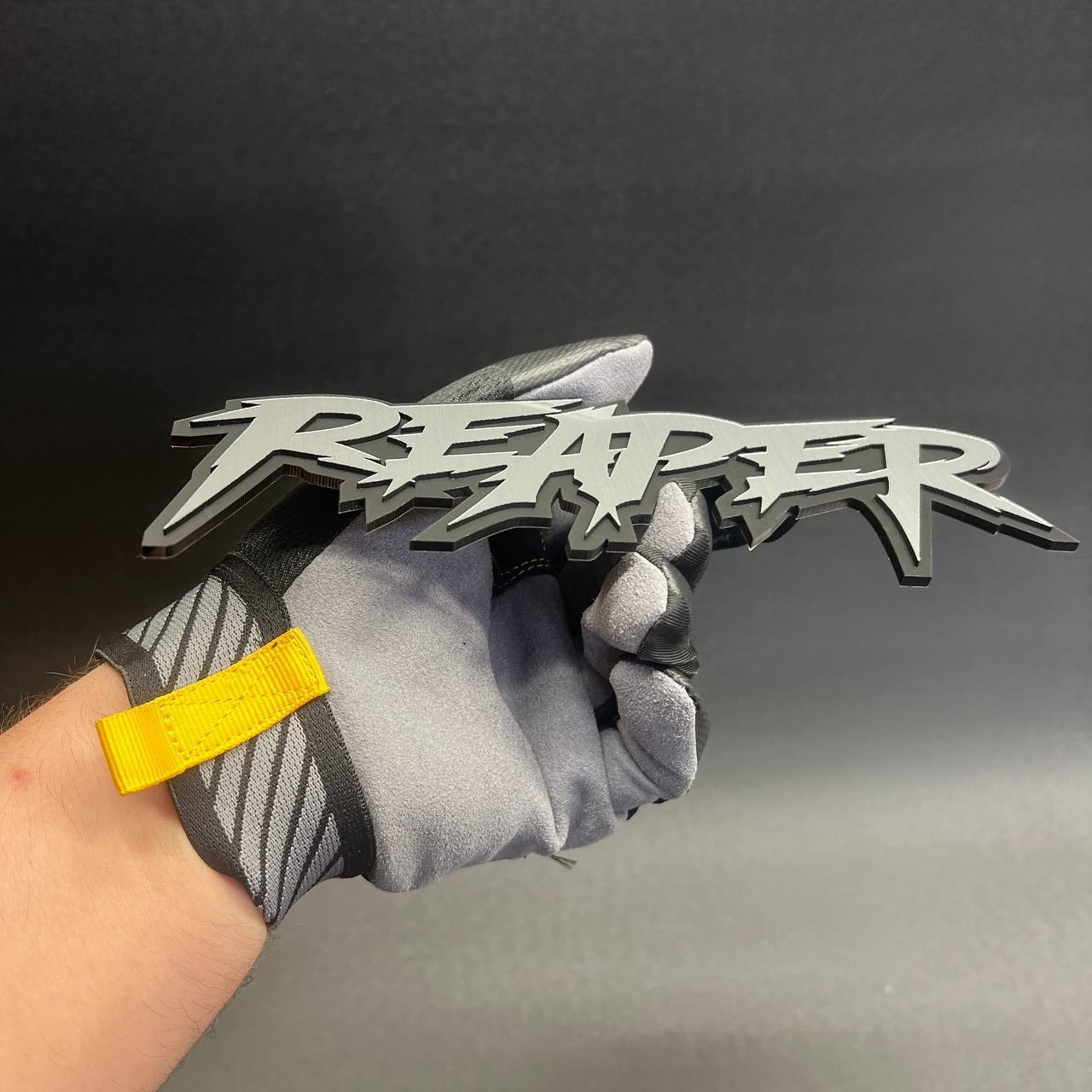 1X REAPER Custom 3D Text Car Badge Fender Emblem Tailgate Toolbox Decal