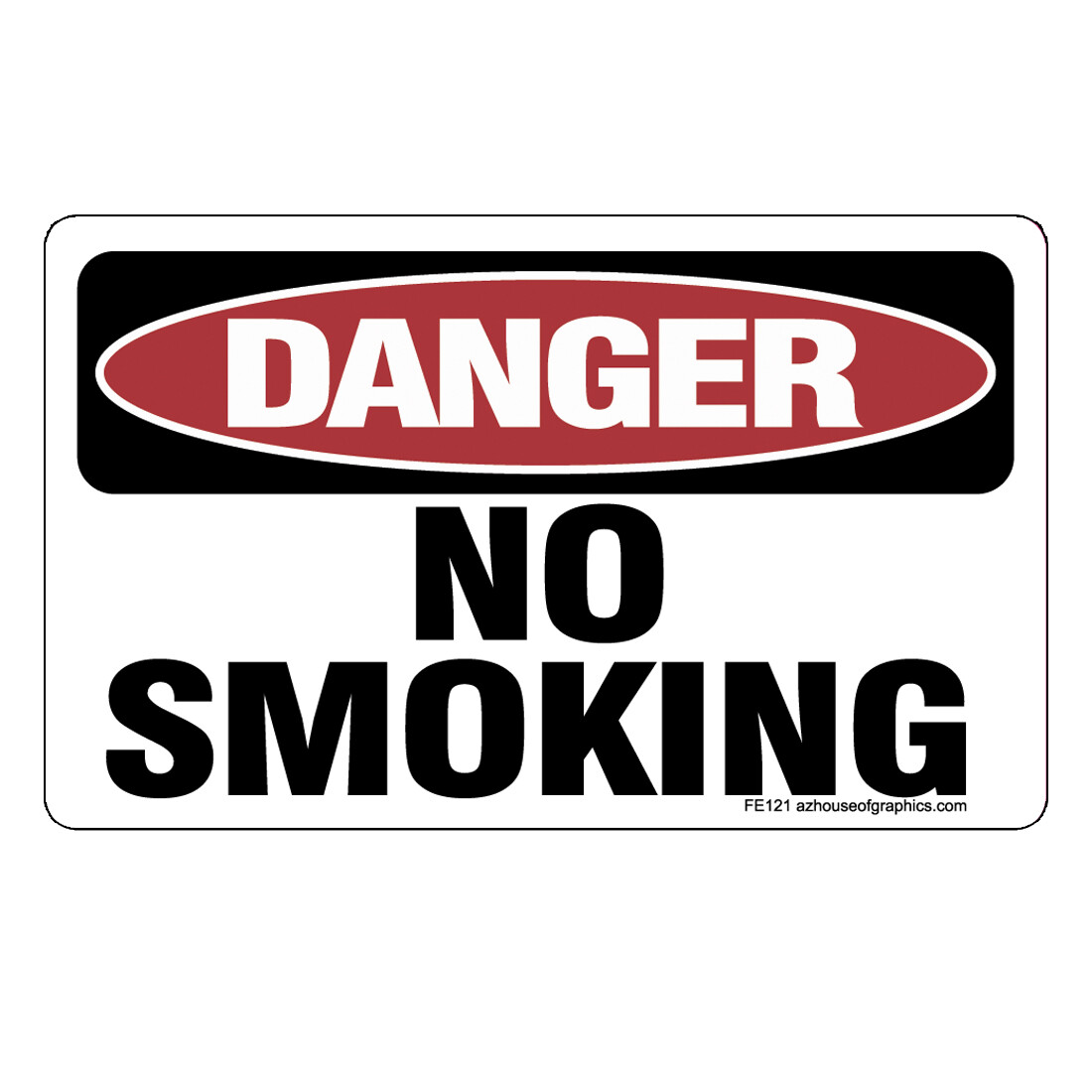 DANGER No Smoking Sticker – OSHA Safety vinyl decal sign warning caution FE121
