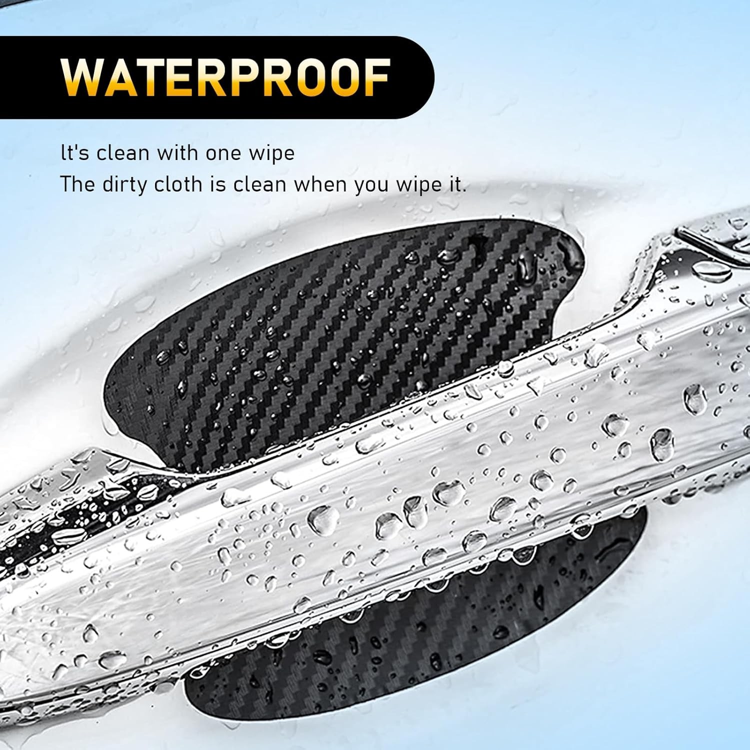 Door handle scratch protector stickers