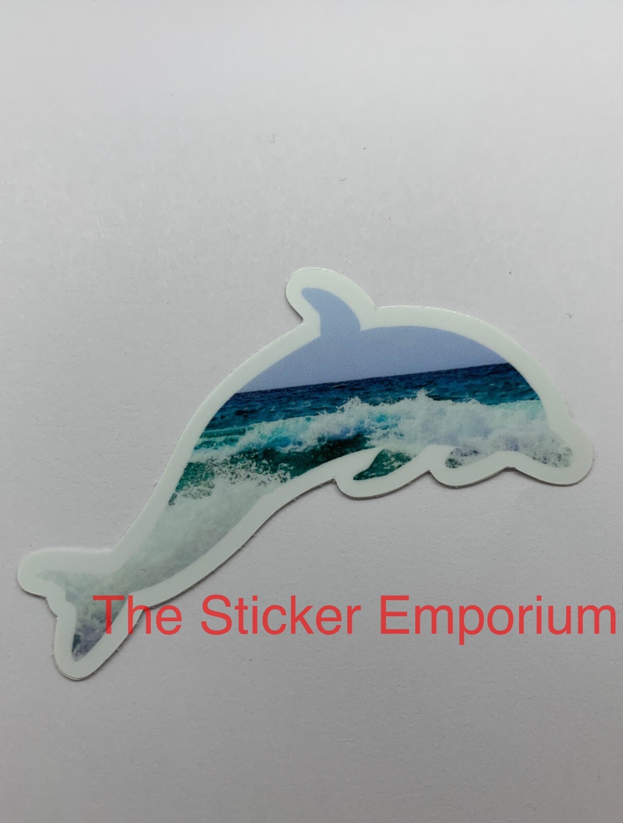 Dolphin Ocean Beach Sticker ~ Water Bottle ~ Laptop ~ Tumbler ~ Vinyl Sea Decal