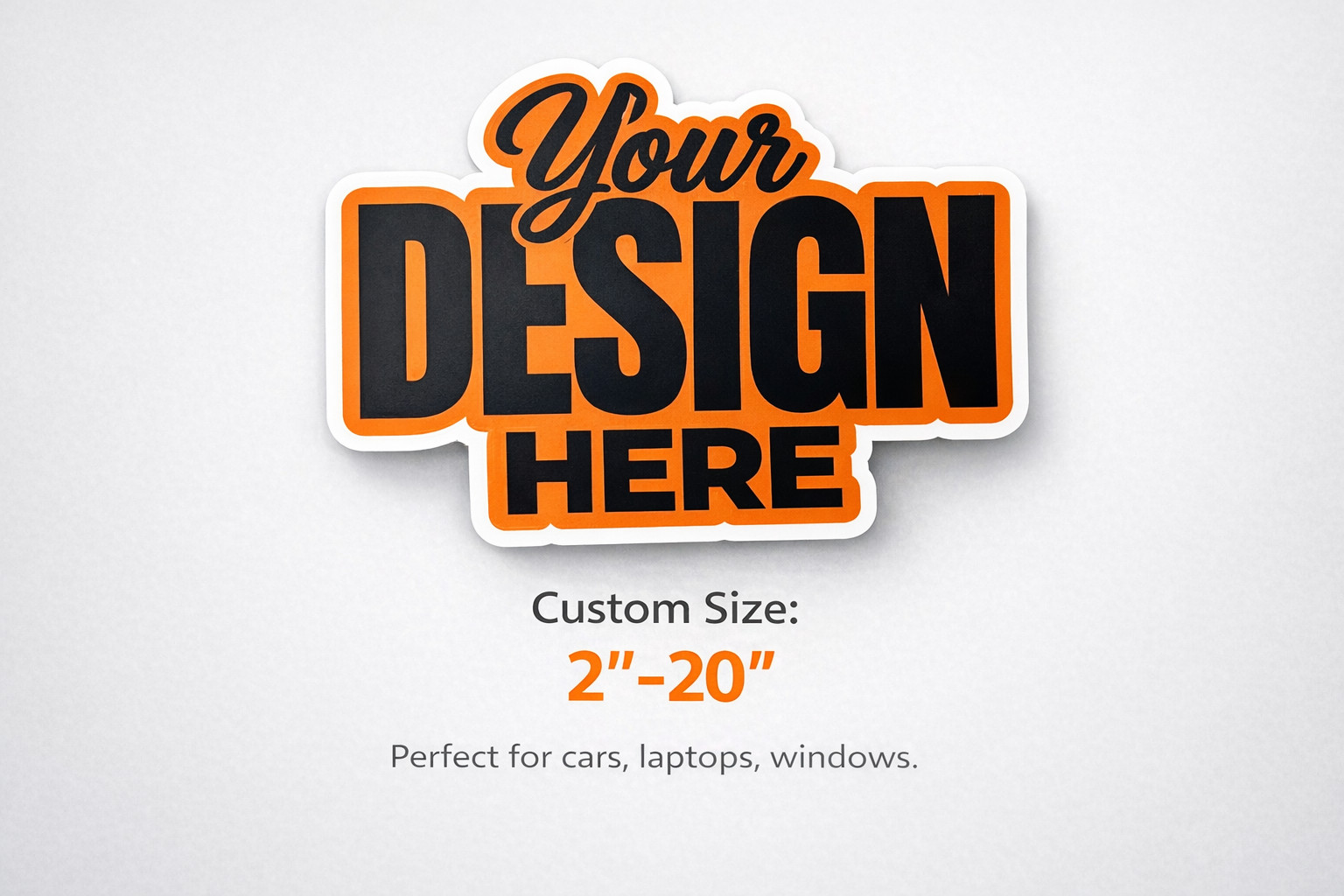 Custom Vinyl Stickers Your Design Here Die Cut Waterproof Car Laptop UV 2-20"