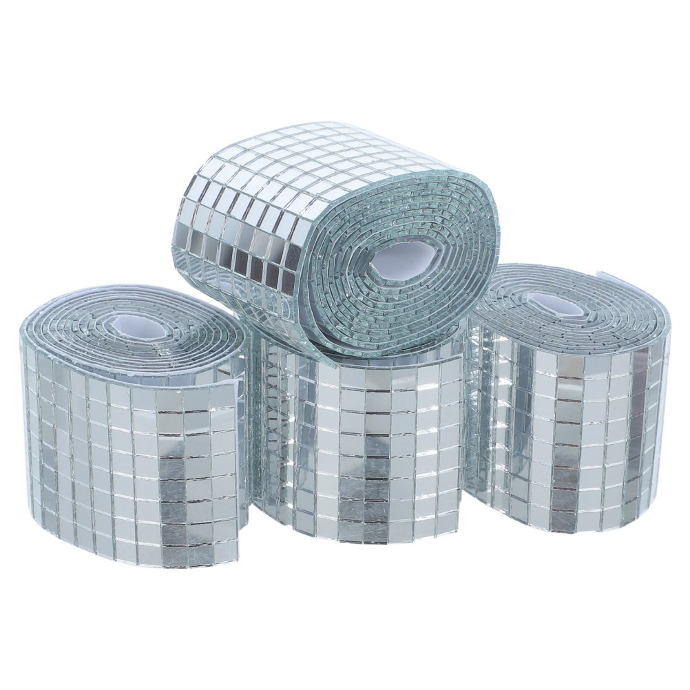 4 Rolls Mosaic Craft Small Pieces Tiles Disco