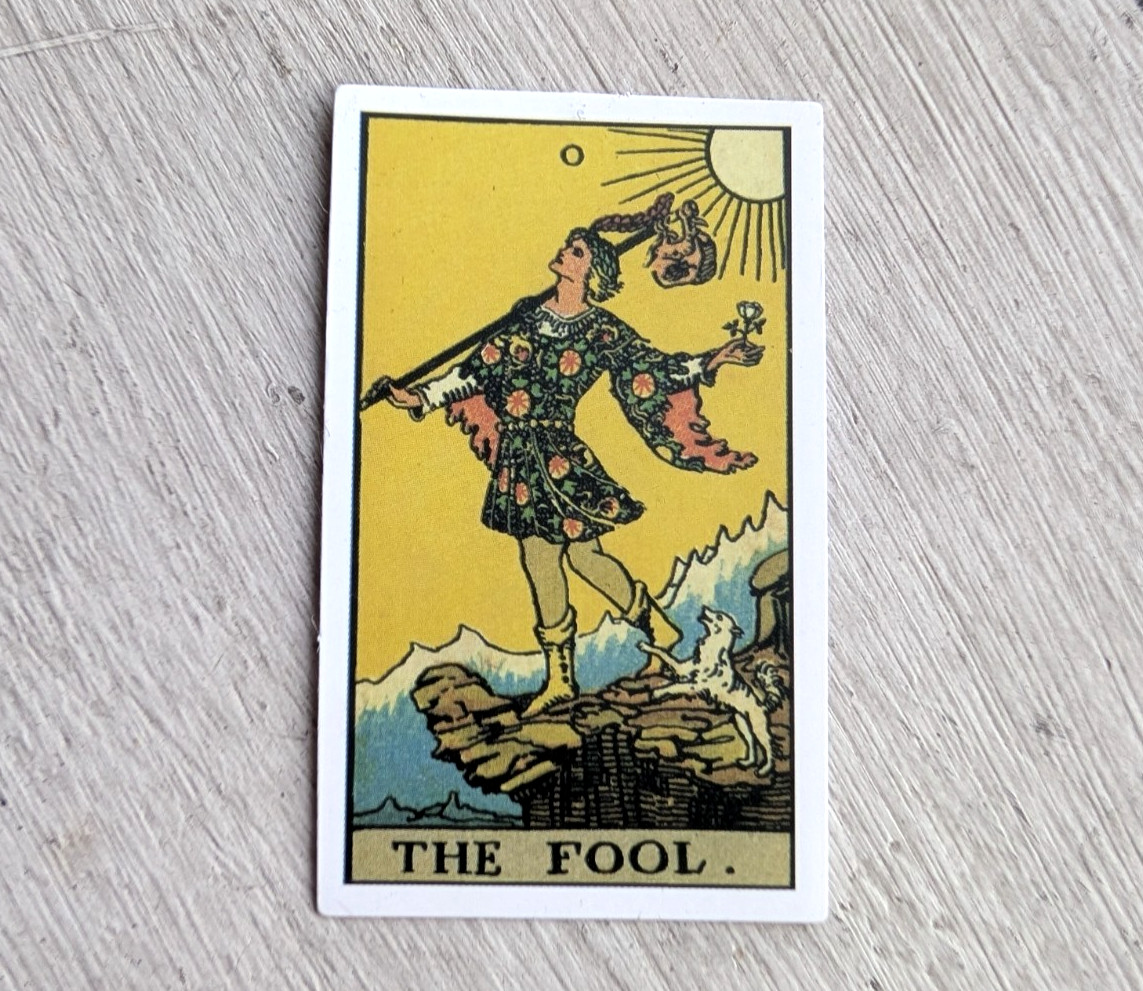 Haunted Active Spirit Positive Witch Owned Magick Tarot Card Sticker Fool