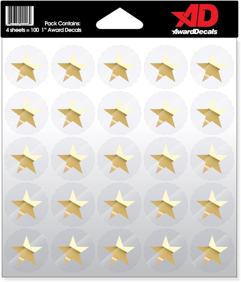 20mil Thick Star Sticker Set – 100 Decals