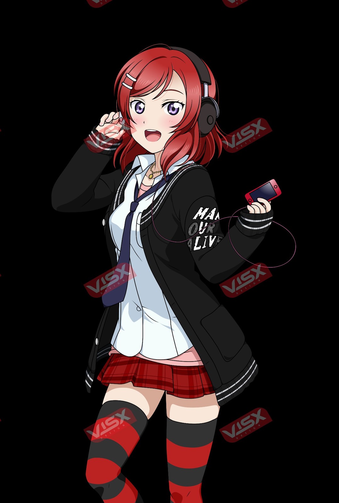 Maki Nishikino 2 Love Live Anime Bumper Sticker Peeker Car Decal Window Vinyl
