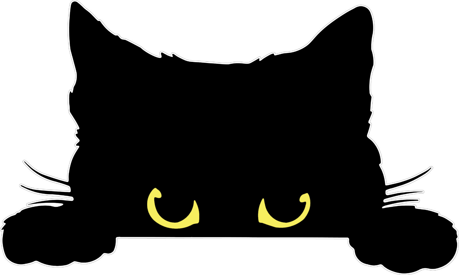 Peeking Black Cat TEE