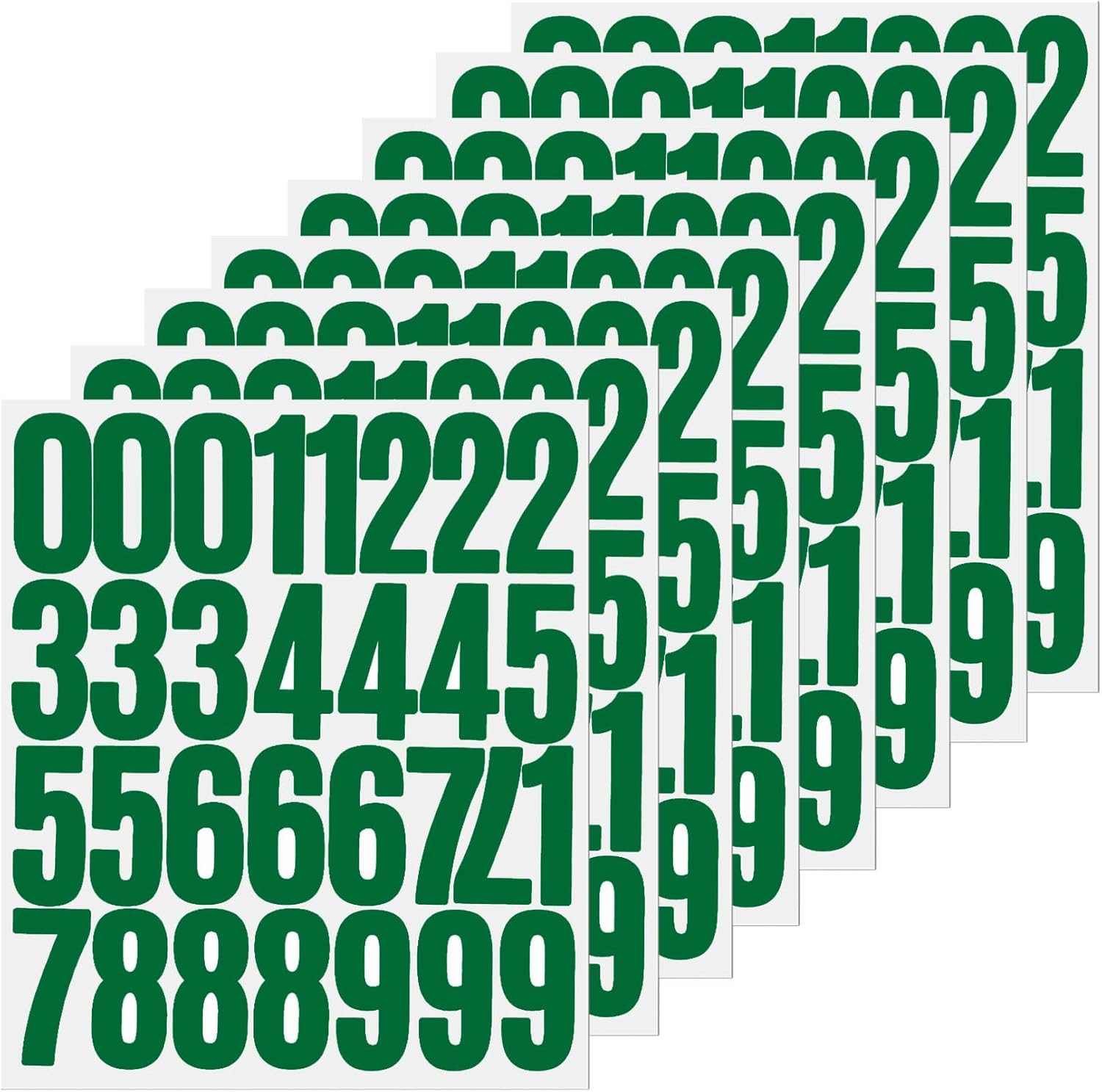 240 Numbers,2-Inch Self-Adhesive Vinyl 0-9 Number Decals Sticker for File Folder