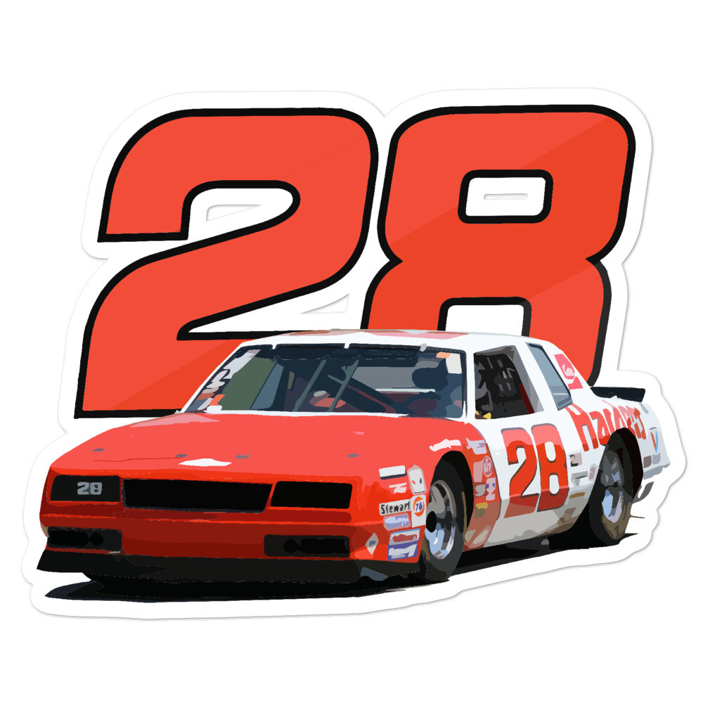 Cale Yarborough #28 Hardee's Monte Carlo Bubble-free sticker