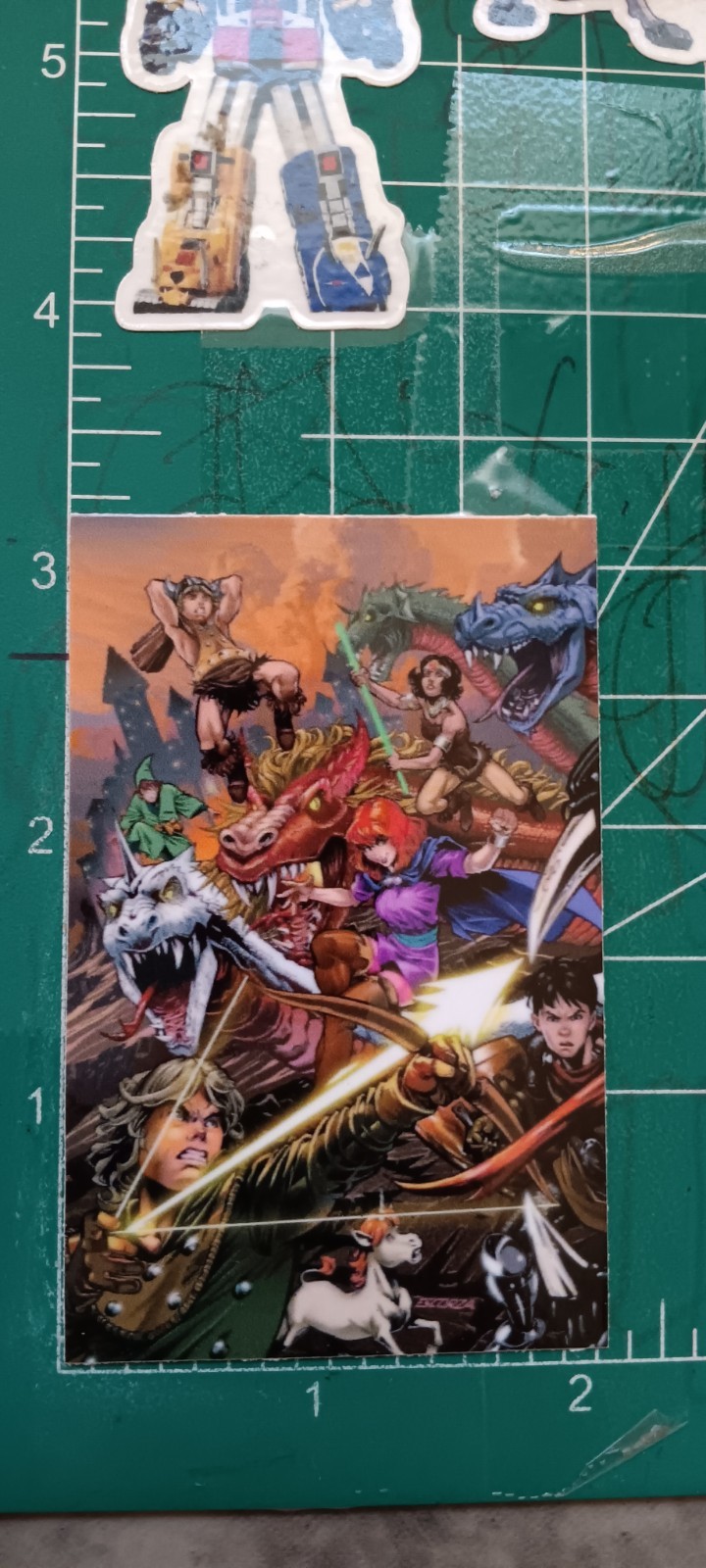 DUNGEONS AND DRAGONS STICKER X VYNIL HIGH-GLOSS STICKER X 3X2 INCHES STICKER X